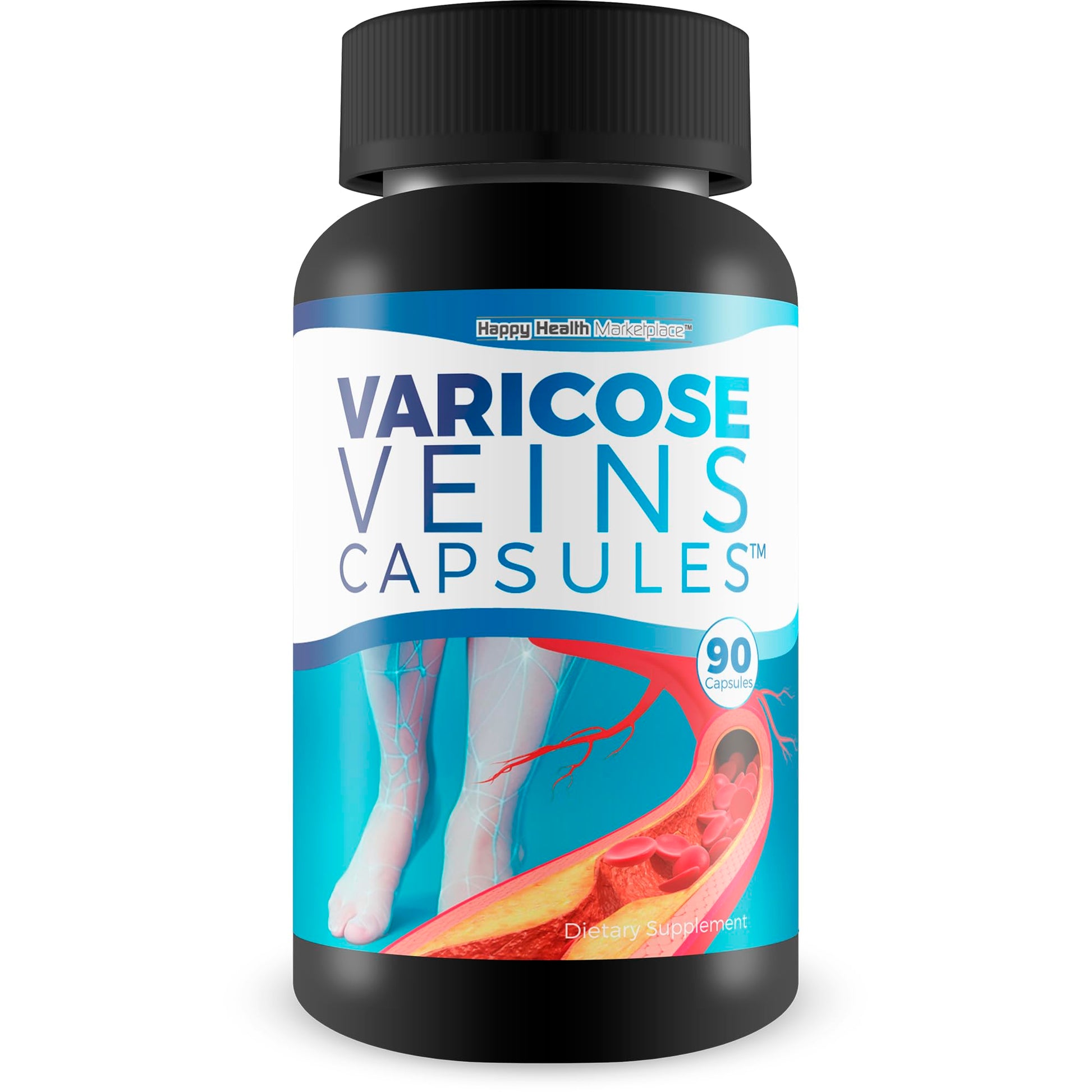 Varicose Veins Capsules - Our Best Natural Varicose Veins Treatment - Varicose Vein Supplement Anti Varicose Veins Women - Herbal Varicose Veins Treatment for Legs - Herbal Remedies for Varicose Veins Happy Health Marketplace buy supplements canada