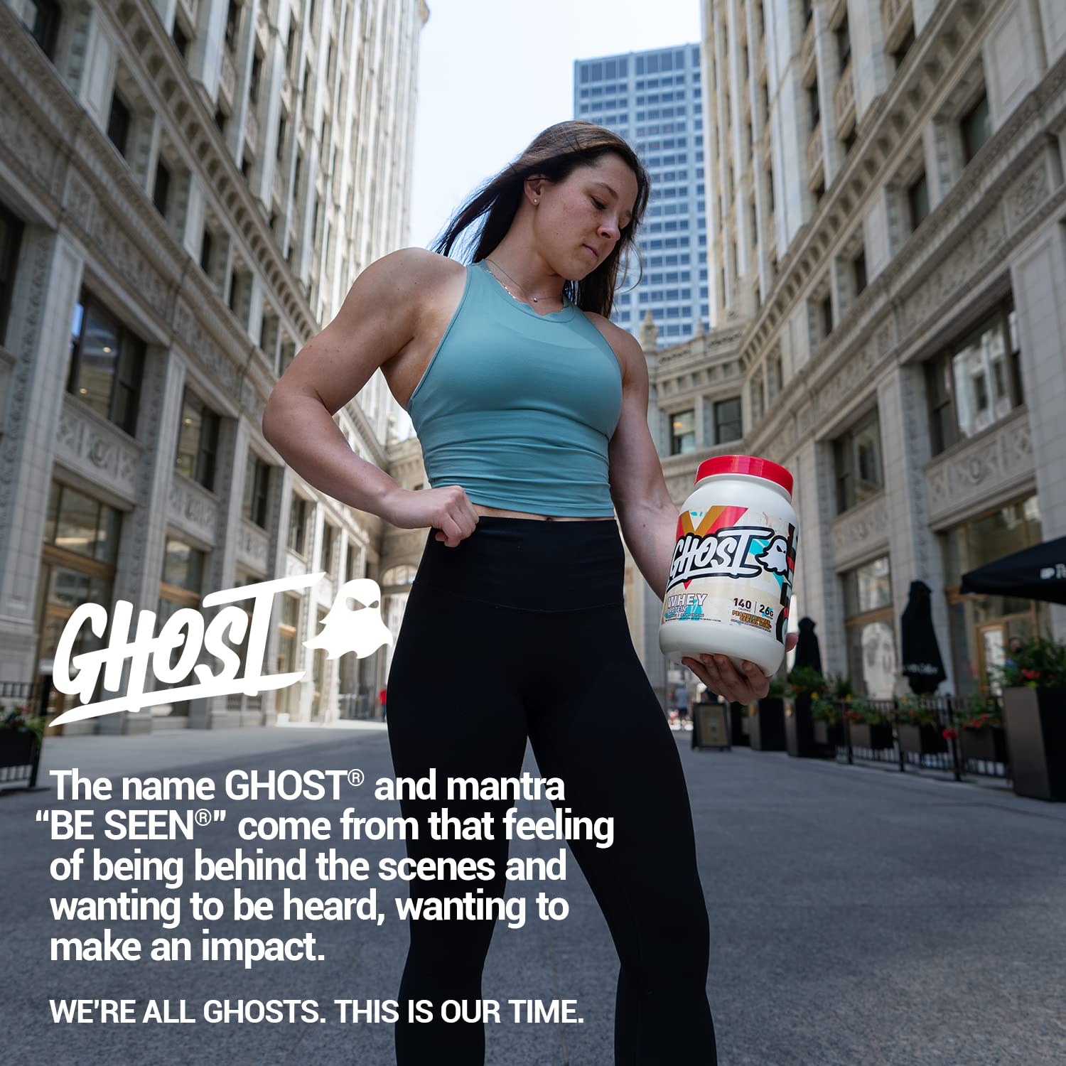 GHOST Whey Protein Powder, Peanut Butter Cereal Milk - 2LB Tub, 26G of Protein GHOST buy supplements canada