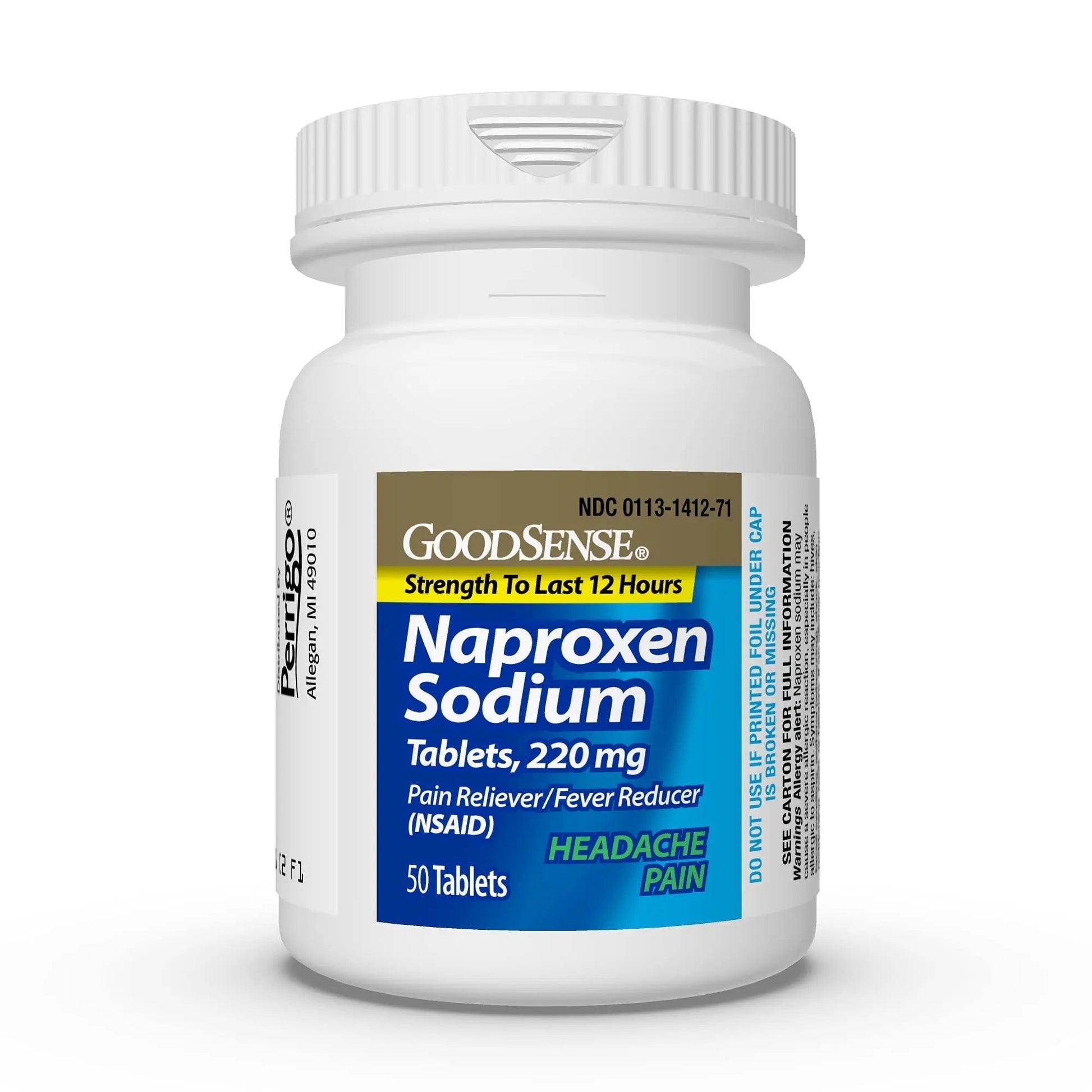 GoodSense Naproxen Sodium Tablets 220 Mg, Headache Pain, Blue, 50 Count GoodSense buy supplements canada