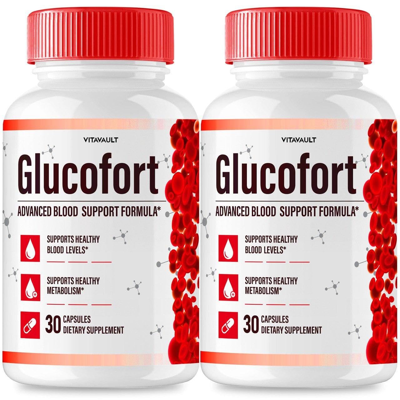 (2 Pack) Glucofort, Max Advanced Blood Support Formula Capsules Vitavault buy supplements canada