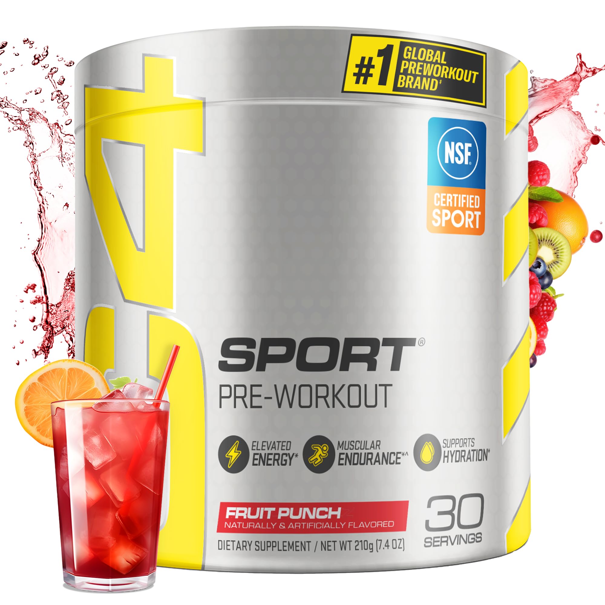 Cellucor C4 Sport Pre Workout Powder Fruit Punch - NSF Certified for Sport | 30 Servings, Packaging may vary. C4 buy supplements canada