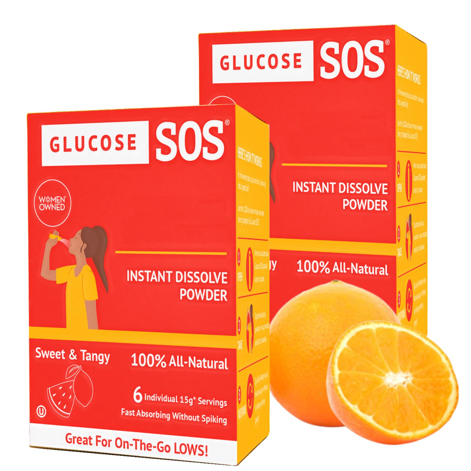 Glucose SOS Glucose Powder Packets with Natural Dextrose, Fast-Absorption That Instantly Dissolves in Your Mouth with No Water Needed, Sweet & Tangy 12 Servings Glucose SOS buy supplements canada