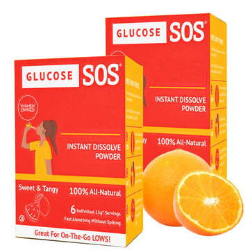 Glucose SOS Glucose Powder Packets with Natural Dextrose, Fast-Absorption That Instantly Dissolves in Your Mouth with No Water Needed, Sweet & Tangy 12 Servings Glucose SOS buy supplements canada