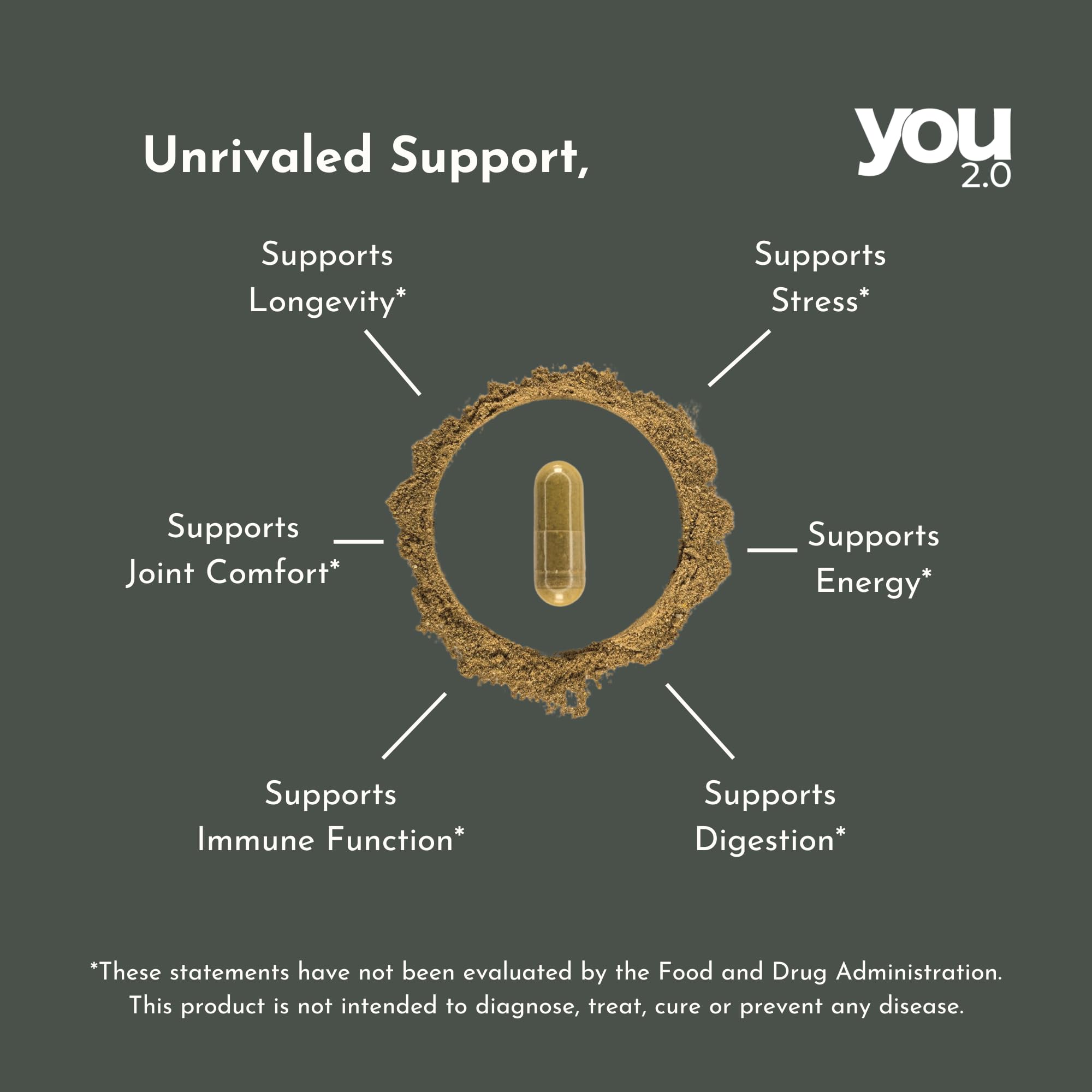 YOU 2.0 Powerhouse Superfood with Seamoss, Shilajit, Ashwagandha, Berberine, Maca, Black Seed Oil, Turmeric, Vitamin C, D, B12, K2 - Moringa, Apple Cider, Made in USA for Overall Health & Immunity YOU 2.0 buy supplements canada