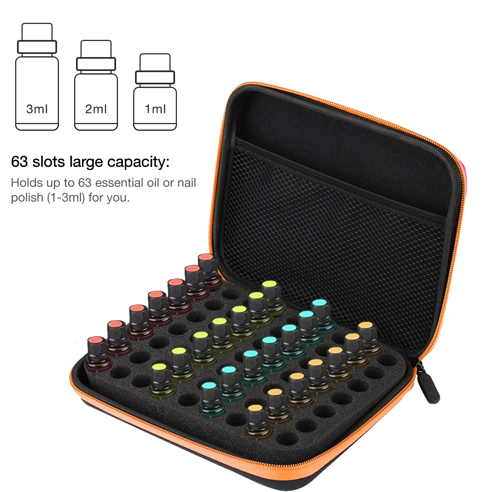 Essential Oil Storage Holder Organizer Carrying Case, Essential Oils Box Holds 63 Bottles GOTOTOP buy supplements canada
