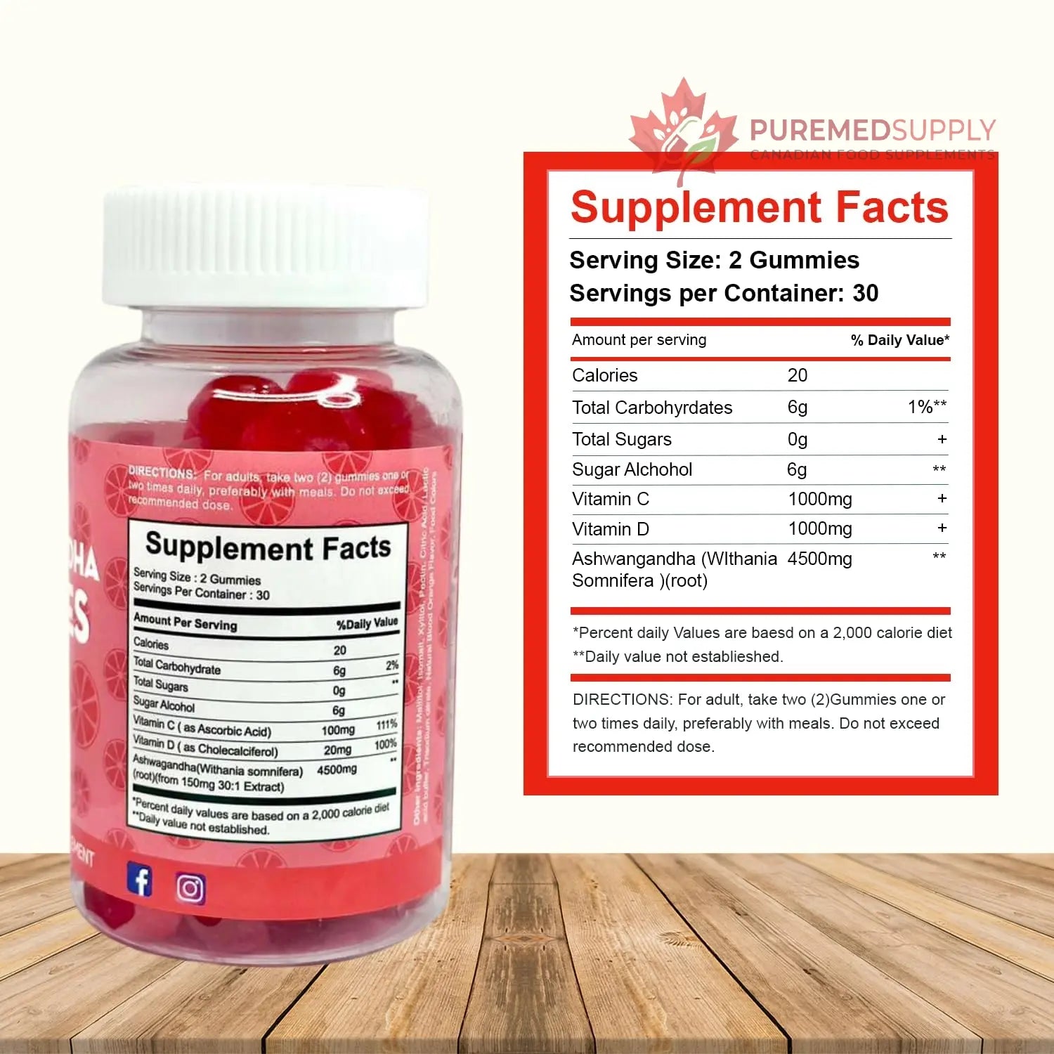 Simply Healthy Premium Ashwagandha Gummies, Stress Support with Blood Orange Flavor, Vegan, Easy to Chew, Daily Aid, Energy Booster, Mood Enhancer, for Both Men and Women, 60 Gummies Simply Healthy buy supplements canada