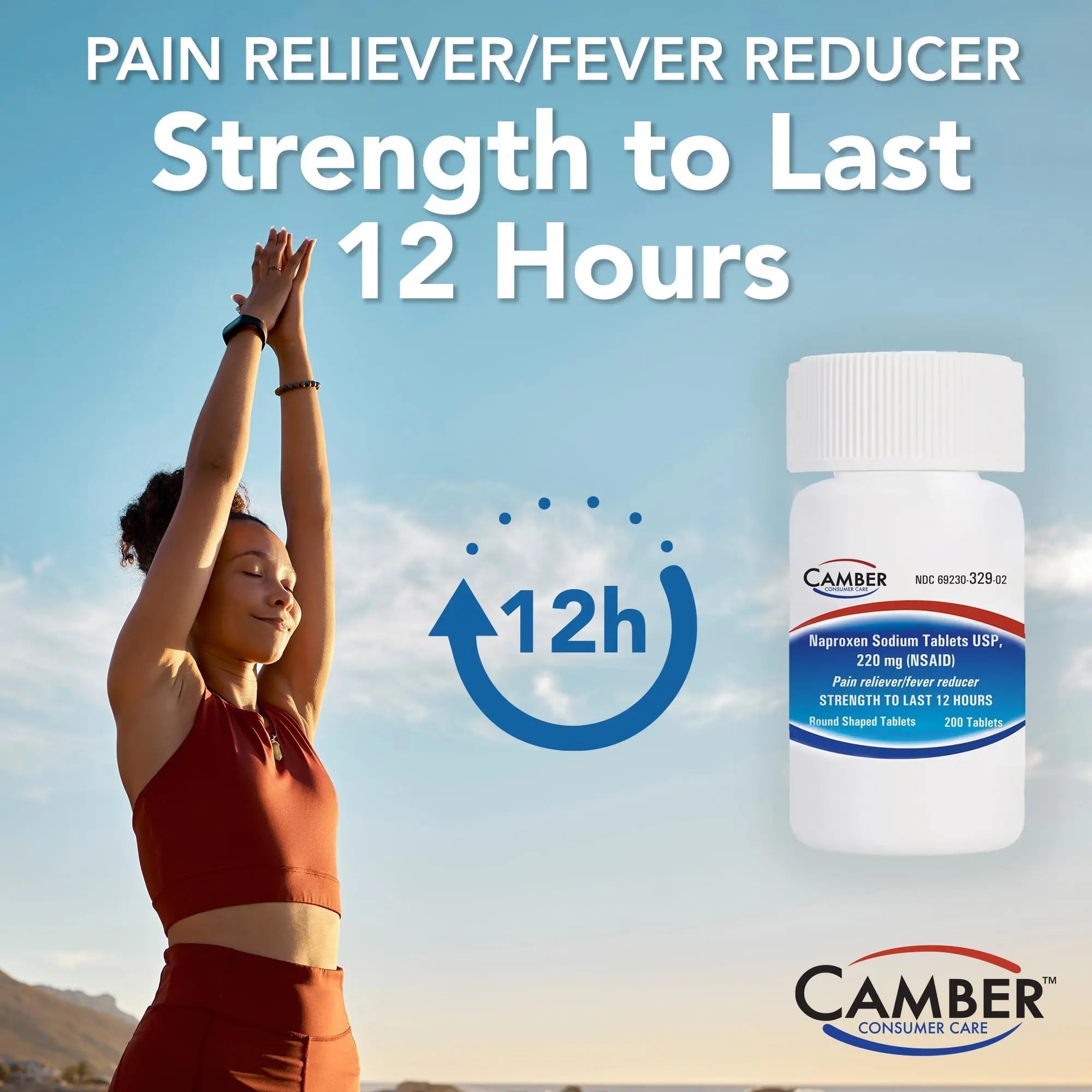 Camber Naproxen Sodium, 220 mg - Pain Reliever and Fever Reducer (500 Count) CAMBER PHARMACEUTICALS, INC buy supplements canada