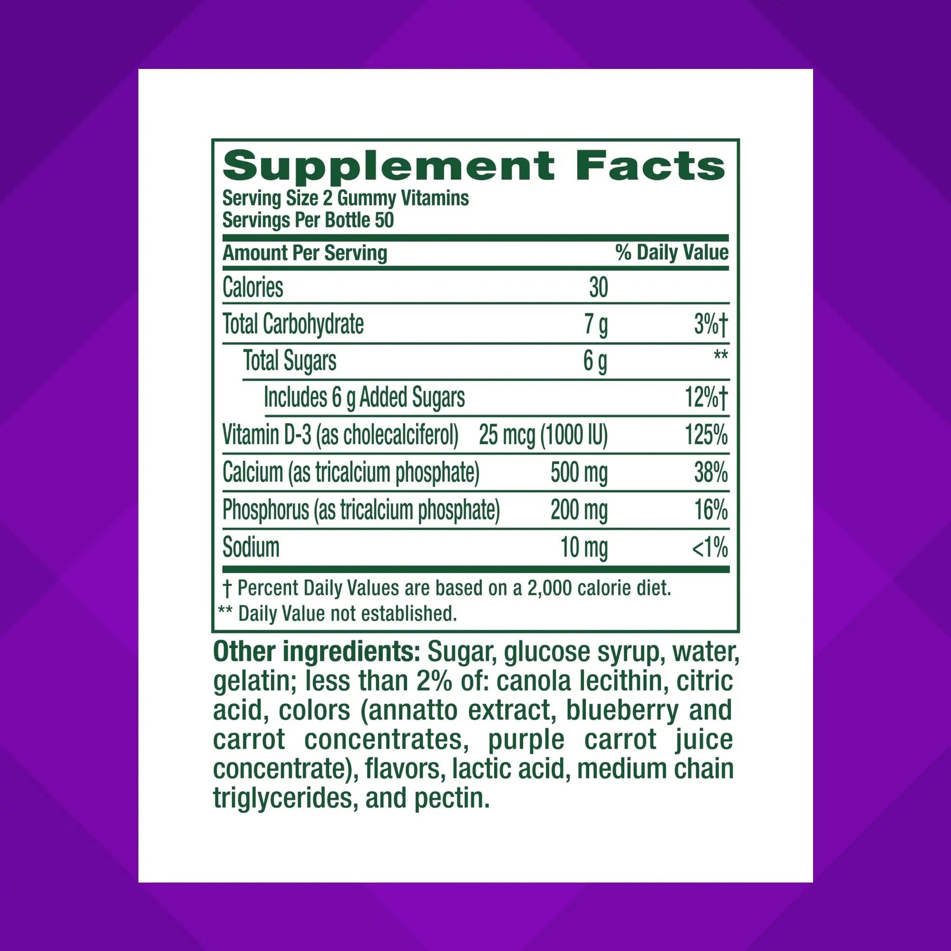 vitafusion Chewable Calcium Gummy Vitamins for Bone and Teeth Support, Calcium Gummies, Fruit and Cream Flavor, 100 Count, 50 Day Supply Vitafusion buy supplements canada