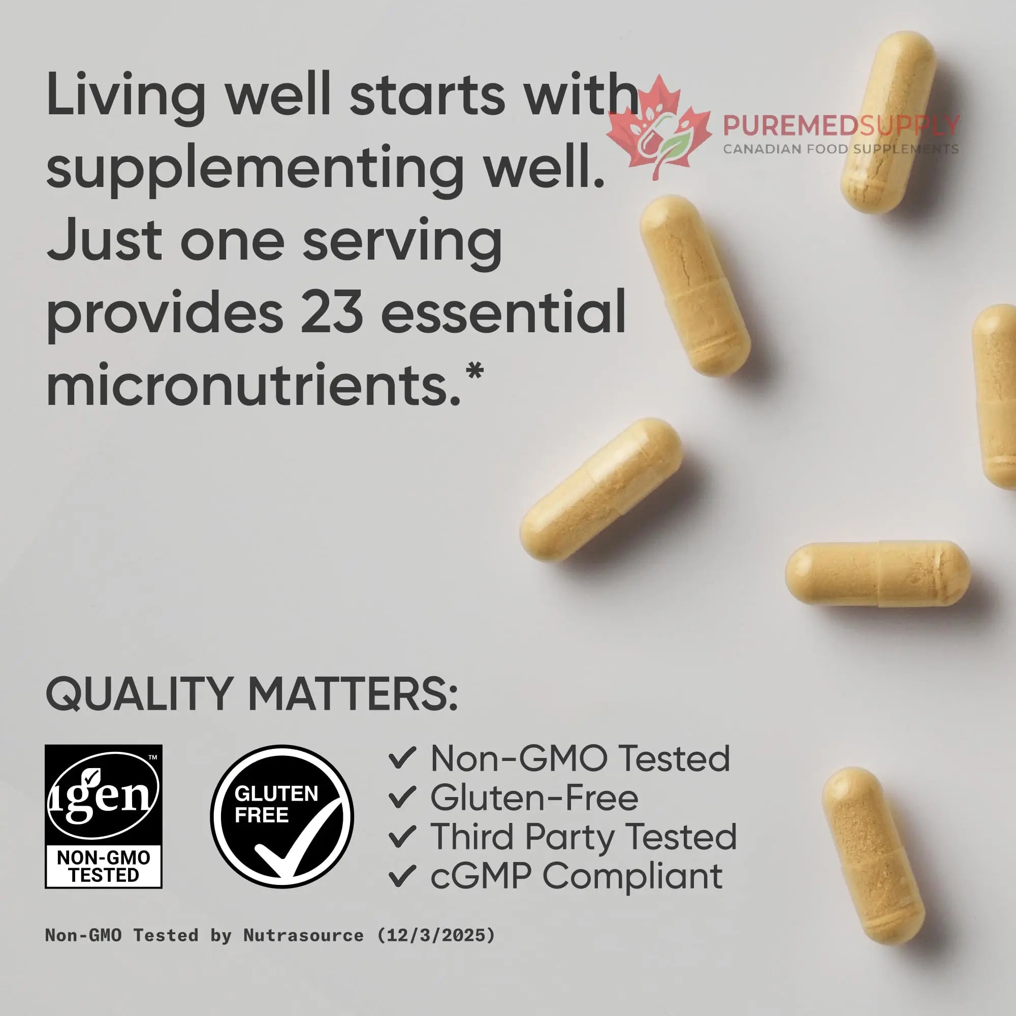 Sports Research® Multivitamin – Advanced Formula - 23 Essential Vitamins & Minerals with CoQ10 & Iodine - Daily Nutrient Support*- Non-GMO Tested & Gluten-Free -60 Veggie Capsules Sports Research buy supplements canada