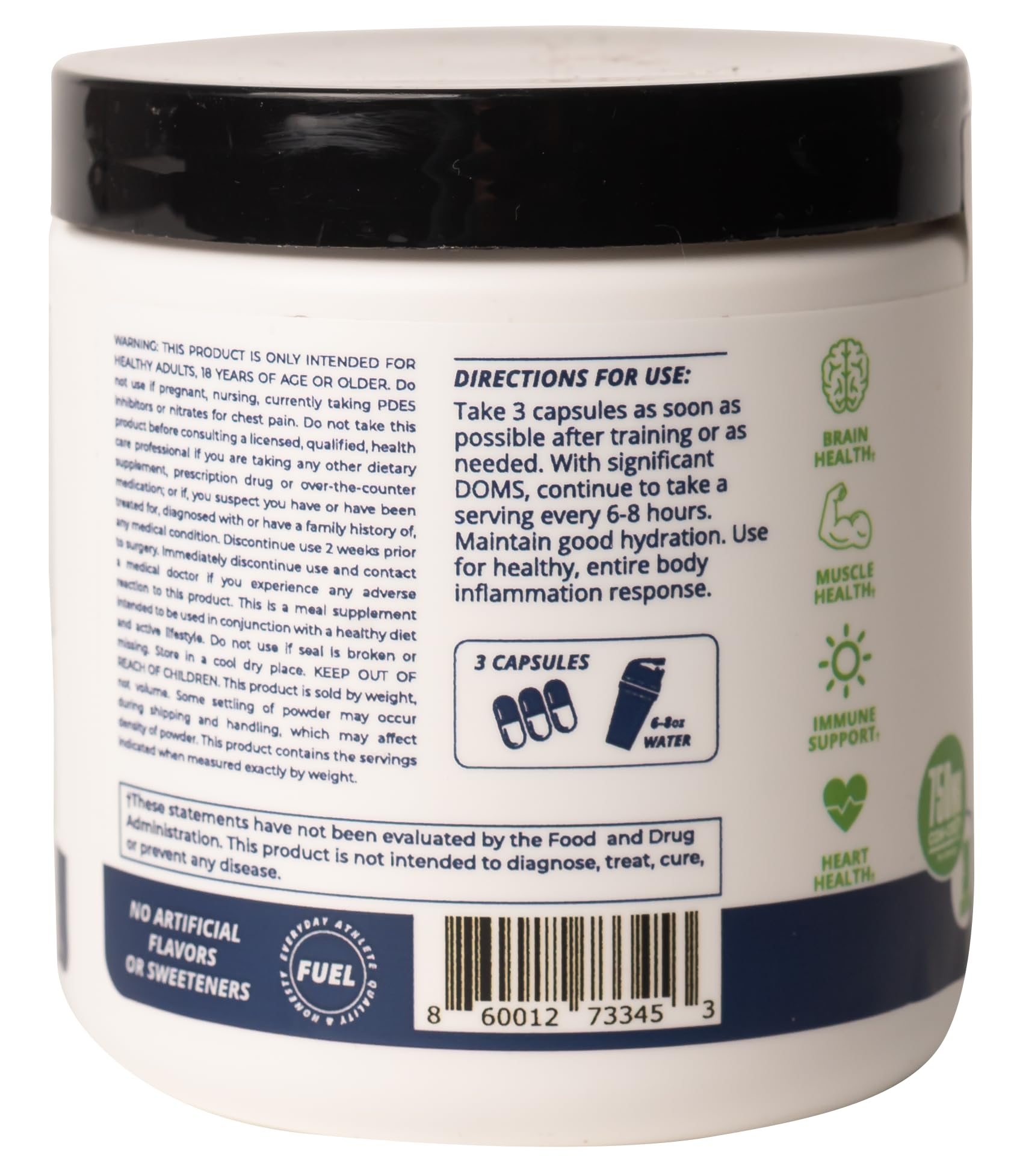 CREATINE HCl + Recovery Capsules for Men and Women, Muscle & Brain Health, Cognitive Function, Immune Support - 90 Vegetable Capsules POWER PLAY FUEL buy supplements canada
