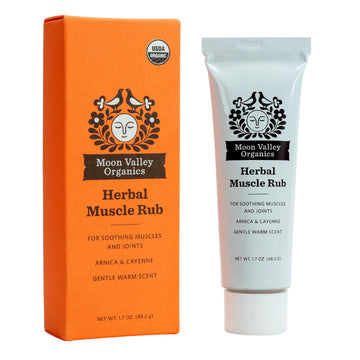 Moon Valley Organics Herbal Muscle Rub with Cayenne for Sore Joints, Aches and Pains, Soothes Pain Caused by Cold, Treat Sore Spots with Heat Moon Valley Organics buy supplements canada