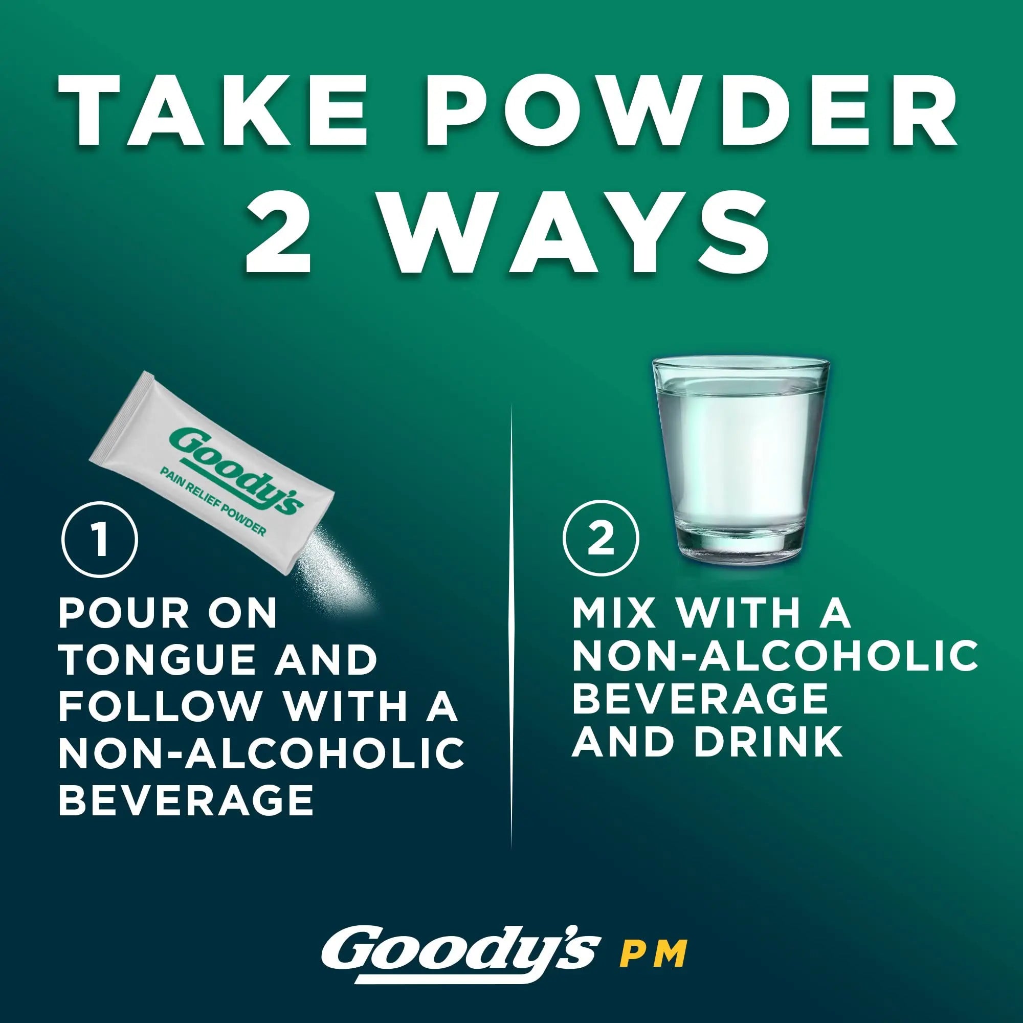 Goody's Nighttime Powder, Pain Reliever & Sleep Aid with Acetaminophen & Diphenhydramine Citrate, Caffeine Free, 16 Count Goody's buy supplements canada