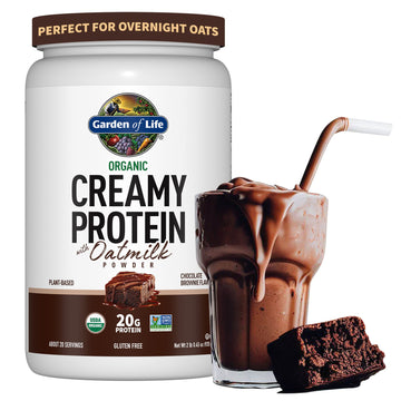 Garden of Life Creamy Organic Vegan Protein Powder + OatMilk, 20g Complete Plant Garden of Life buy supplements canada