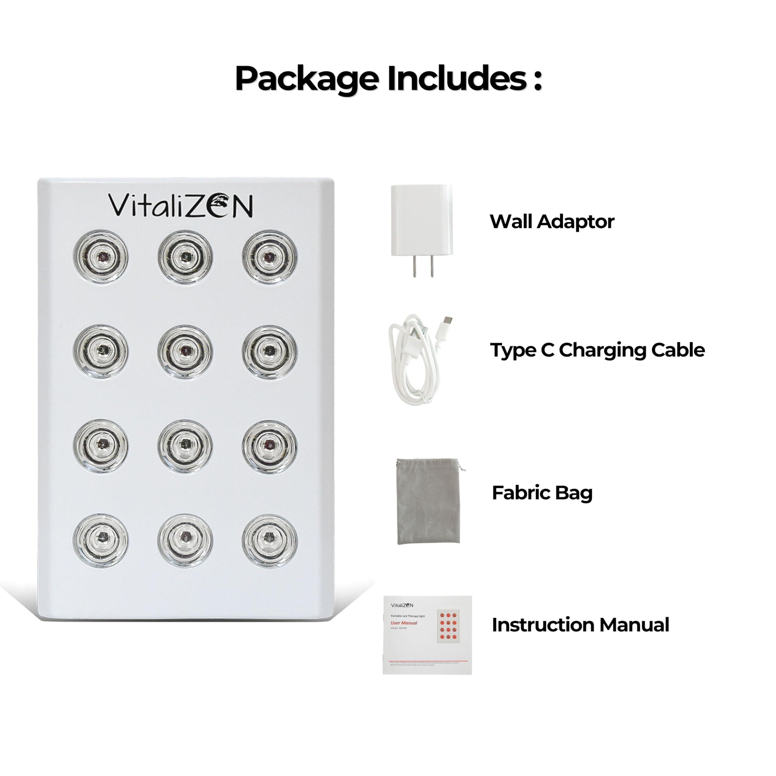 VitaliZEN Cosmo 60 Watt, Rechargeable Red & Near-Infrared Light Therapy Device. 660nm & 850nm VitaliZEN buy supplements canada