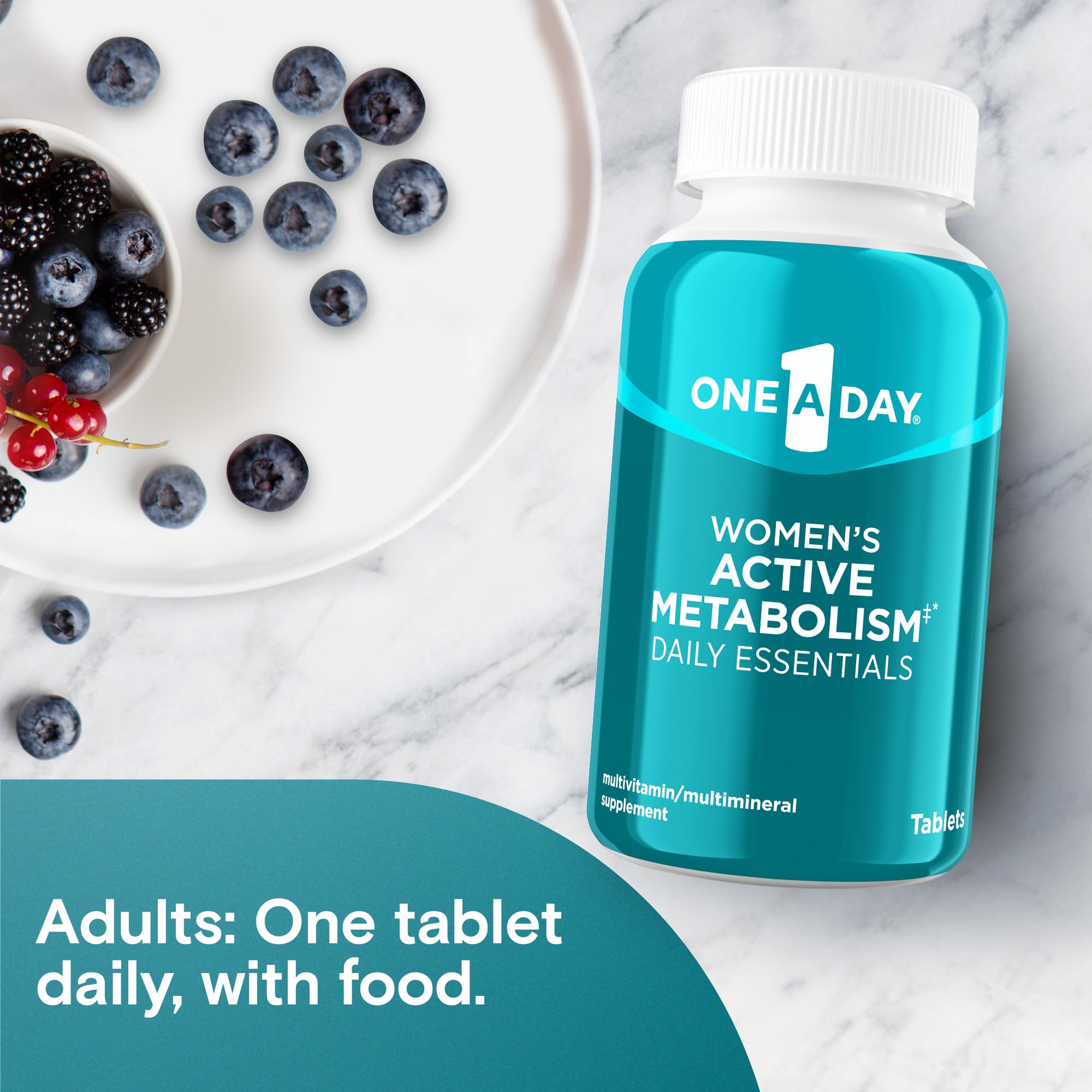 One A Day Women's Active Metabolism Daily Essential, Multivitamin for Women, Metabolism Support, Vitamins for Women with All 8 B-Vitamins, Vitamin D, Magnesium & More,120 Count ONE A DAY buy supplements canada
