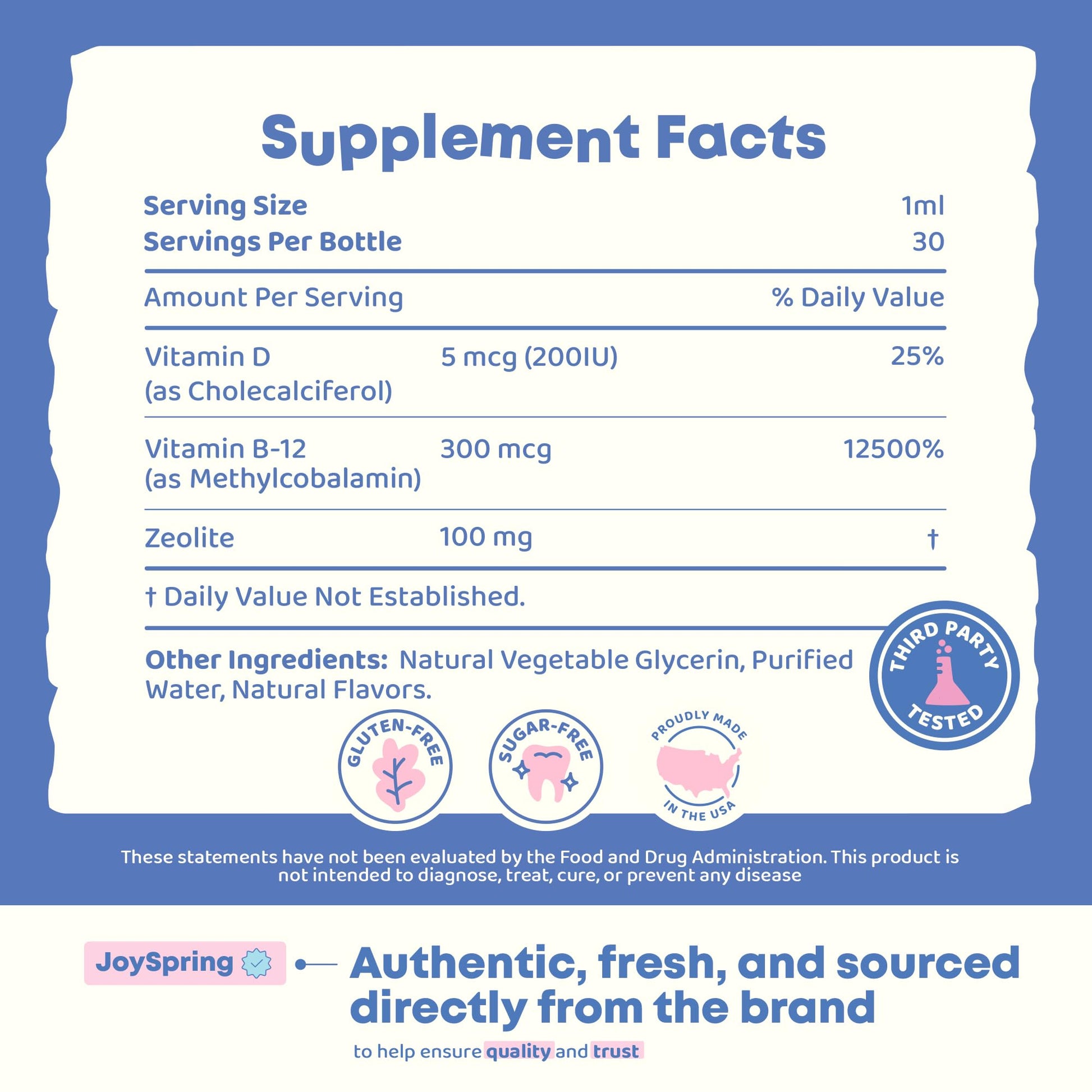 JoySpring LingoLeap – Liquid Kids Formula with Zeolite Clinoptilolite, Methylated B12 & Vitamin D3 | Gentle Daily Support for Kids’ Wellness JoySpring buy supplements canada