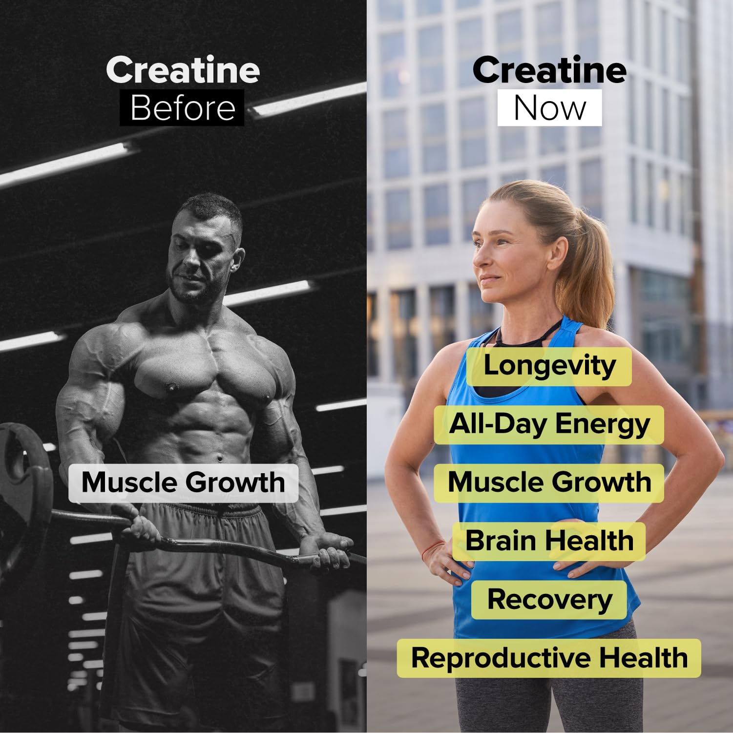 Complement Creatine Monohydrate Micronized Powder for Women and Men (5g, 60 Servings) Pre Workout, Post Workout, Muscle Recovery, Brain Health, Longevity- Vegan, Unflavored Complement buy supplements canada