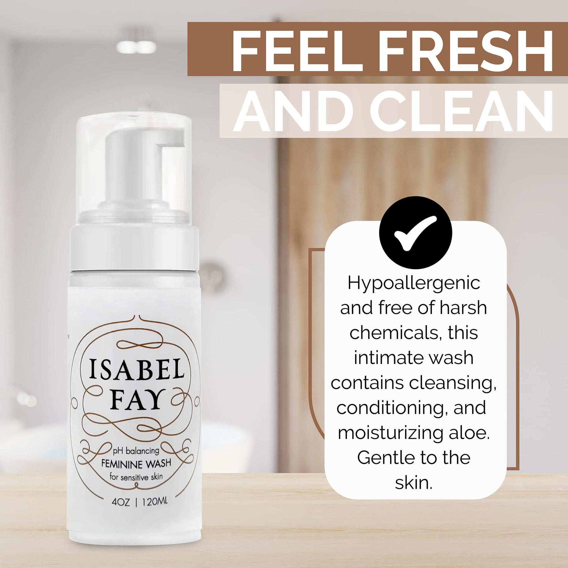 Isabel Fay ph Balanced Feminine Intimate Foam Wash gentle and safe for sensitive skin Isabel Fay buy supplements canada