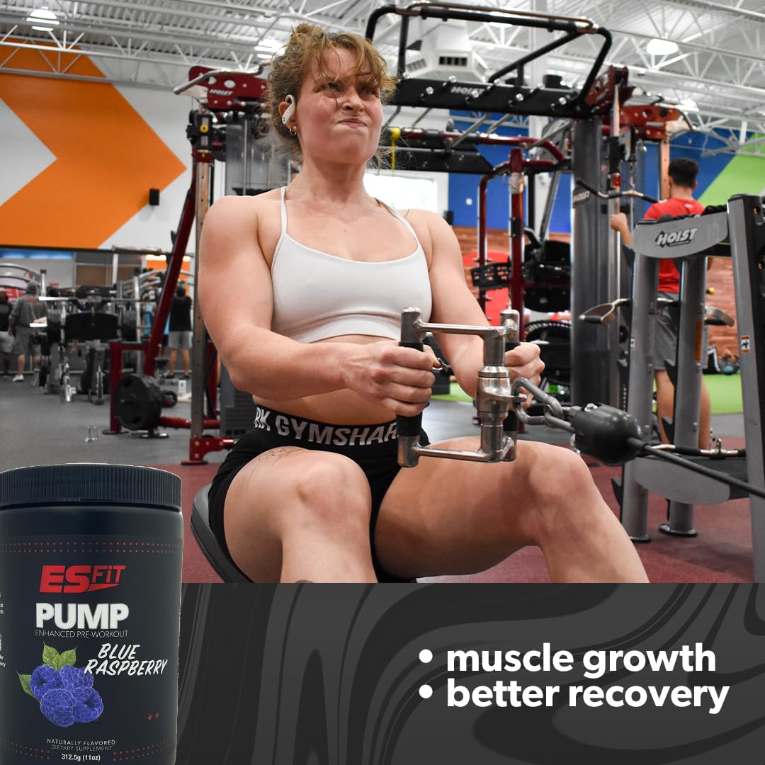 ES FiT Pump Pre-Workout | 14.8oz - 30 Servings | Pre-Workout Supplement | Increase ES FiT buy supplements canada