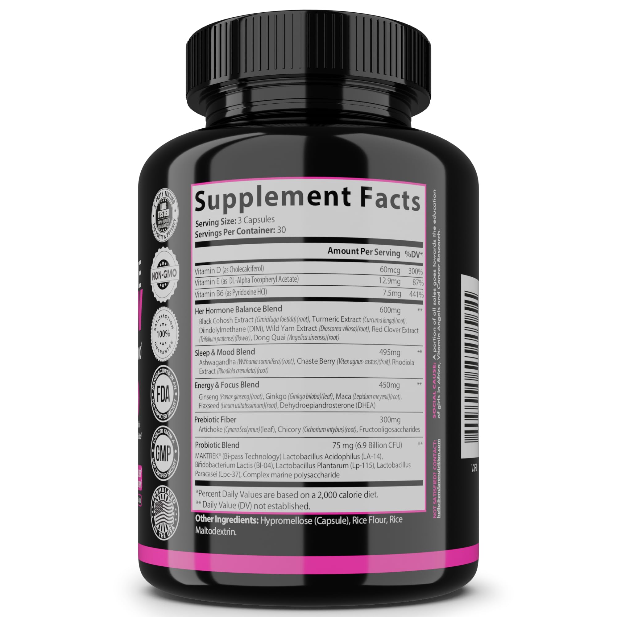 Menopause Supplement for Women – Complete MenoFlow 1700mg Daily Multi-Symptom Support, Hot Flash Relief, Hormone Balance, Mood & Energy, with Black Cohosh, Red Clover & Ashwagandha – 90 Veggie Caps THE ENCLARE NUTRITION buy supplements canada