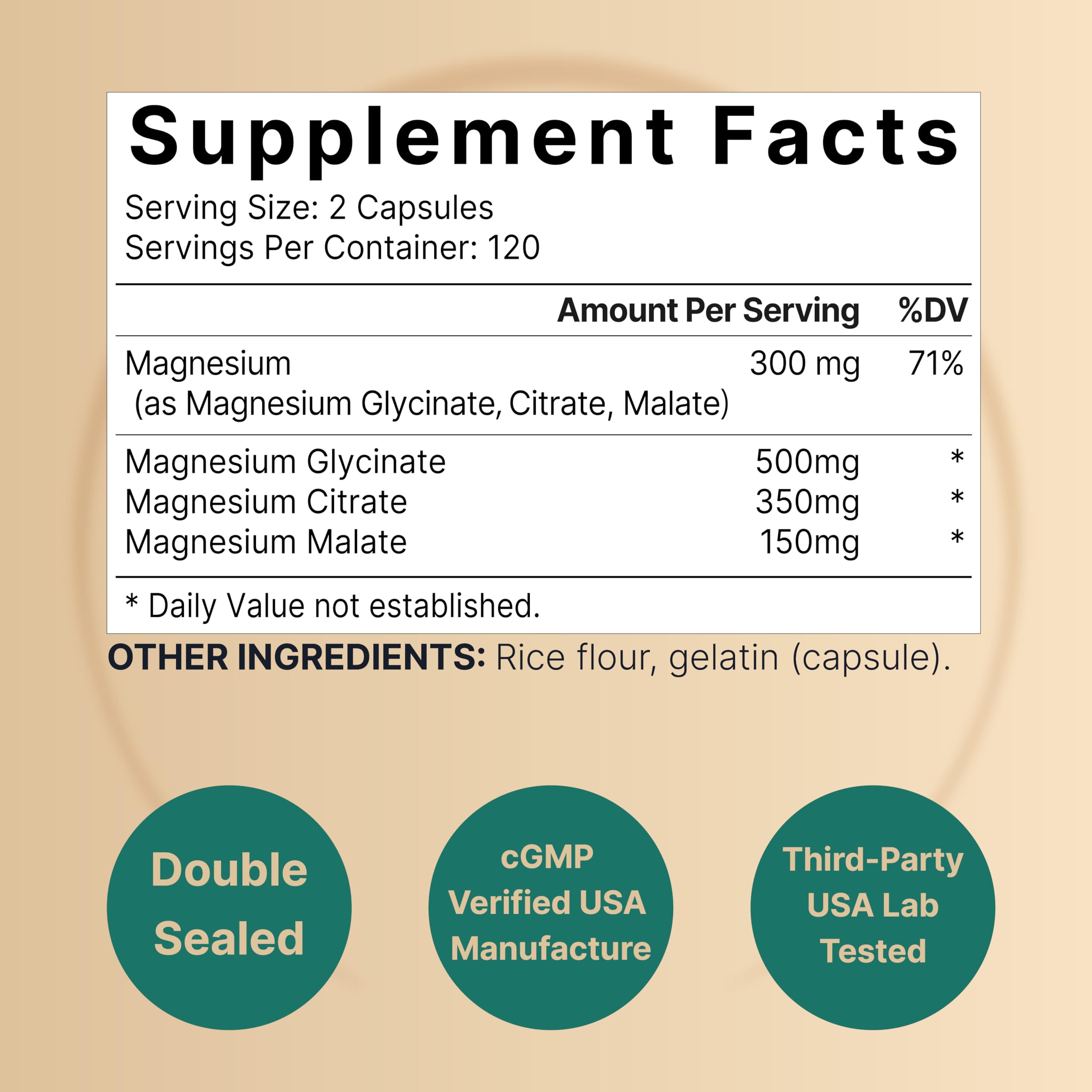Triple Complex Magnesium Supplement, 240 Capsules | Magnesium Glycinate 500mg NatureBell buy supplements canada