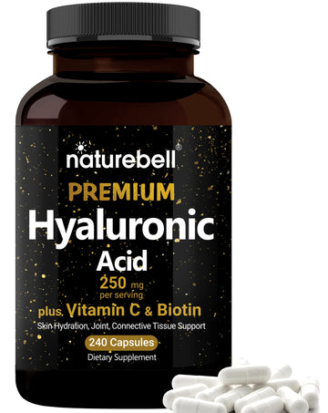 NatureBell Hyaluronic Acid Supplements 250mg | 240 Capsules, with Biotin 5000mcg NatureBell buy supplements canada