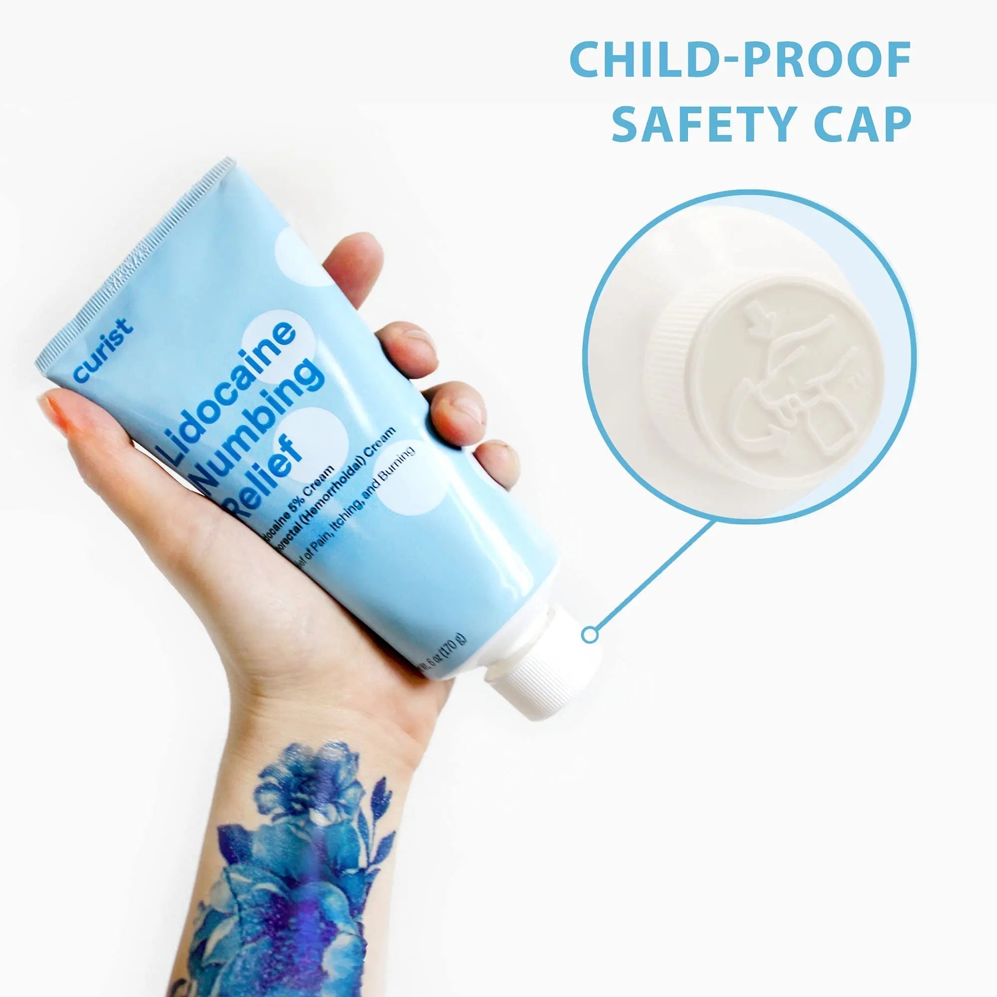 Curist 5% Lidocaine Numbing Cream - 6 oz (170 g) XL Tube - Soothing Numbing Cream for Temporary Discomfort, Itching, and Burning from Hemorrhoids Lidocaine 5% (1 Pack - 6 oz Tube) Curist buy supplements canada
