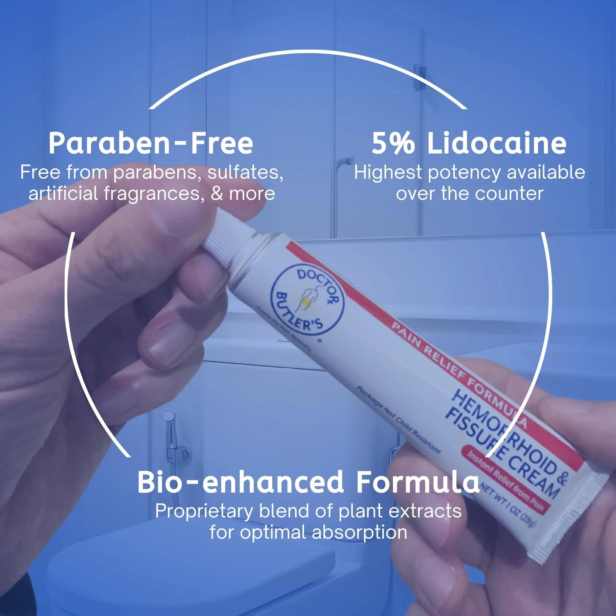 Doctor Butler's Hemorrhoid & Fissure Cream – Instant Pain Relief Hemorrhoid Treatment with Lidocaine, Fast Acting Hemorrhoid Cream for Relief from External Itching and Burning (1 oz.) Doctor Butler's buy supplements canada
