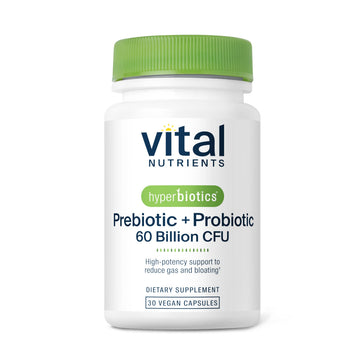 Hyperbiotics Vital Nutrients Prebiotic and Probiotic for Women and Men | 60 Billion CFU | Pre and Probiotics Supports Digestive Health, Constipation, Diarrhea, Hyperbiotics buy supplements canada