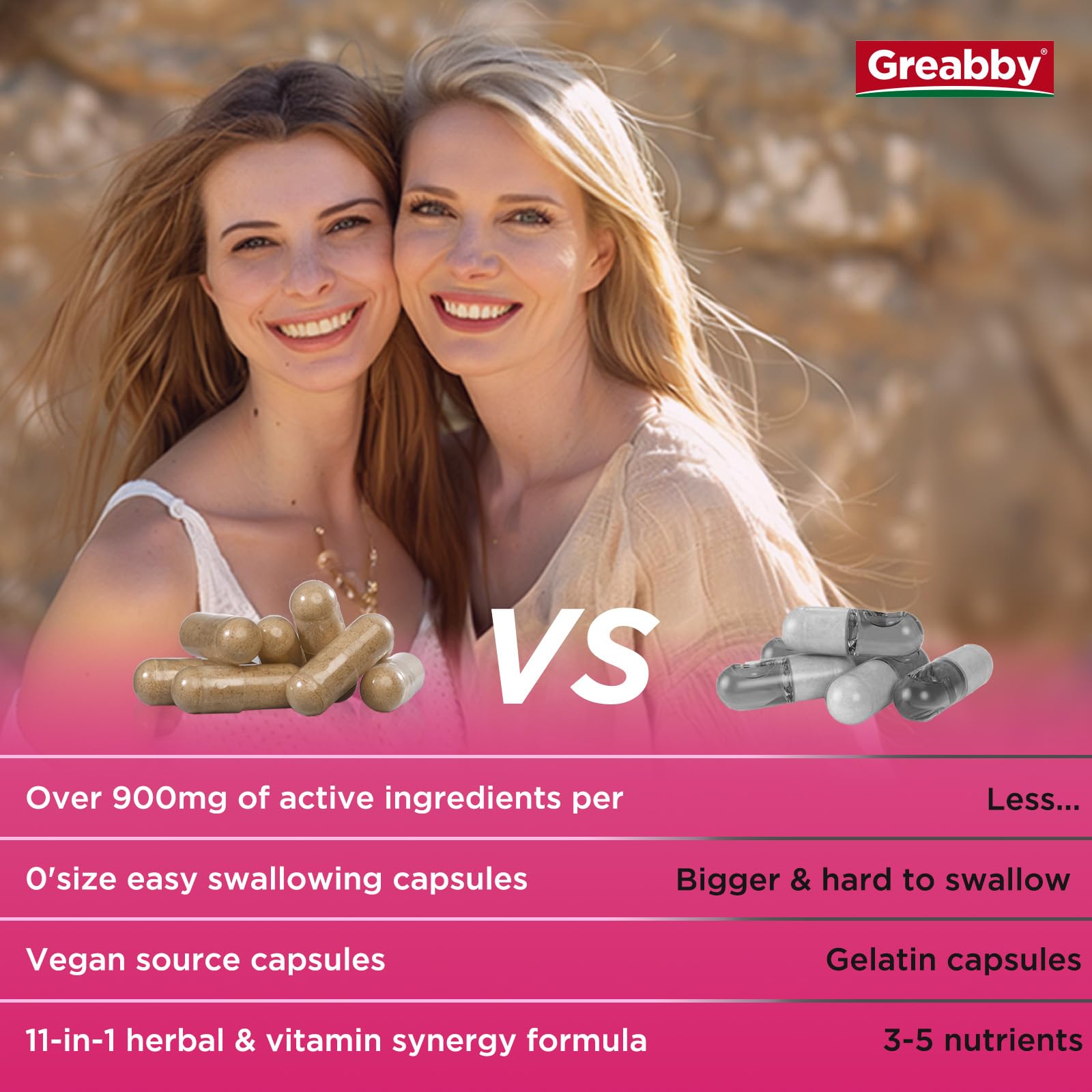 GREABBY Cortisol Supplements for Women, 11-in-1 Formula with Ashwagandha, L-Theanine, Phosphatidylserine and More, Lower Cortisol Health Support, 90 Vegan Capsules GREABBY buy supplements canada