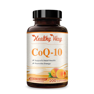 Healthy Way CoQ10 400mg 200 Capsules Non-GMO HealthyWayRx buy supplements canada
