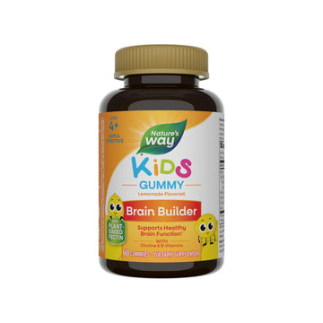 Nature's Way Kids Brain Supplement Gummies, Supports Healthy Brain Function*, Lemonade Flavored, 60 Gummies Nature's Way buy supplements canada