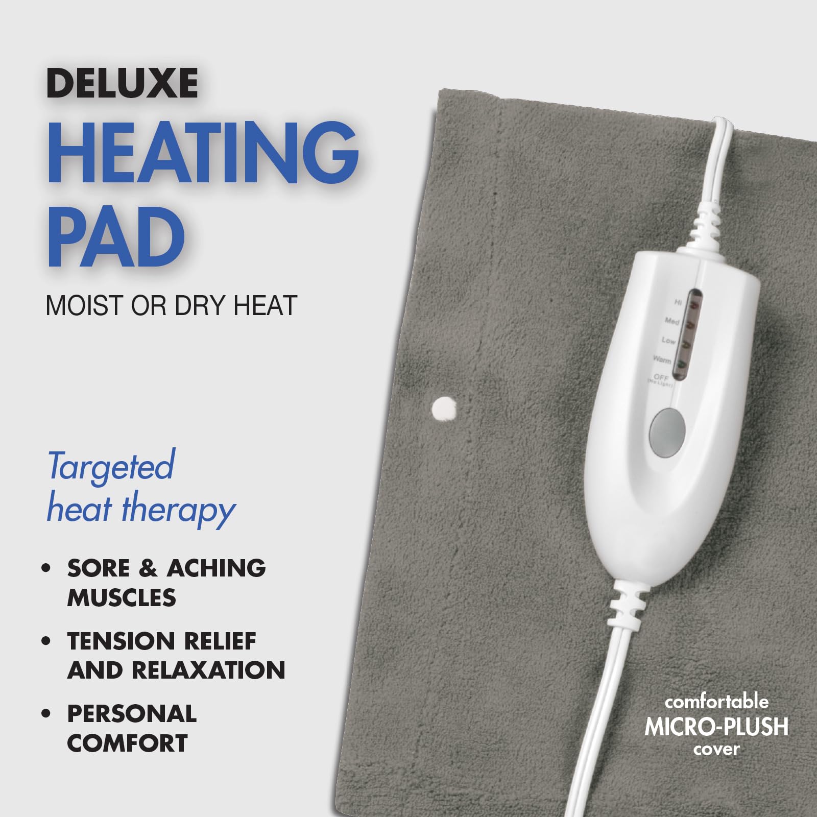 Pain Management Bundle 3-Piece | Personal Deep Tissue Massager | Muscle & Joint Pain Relief Gel | Deluxe Moist Dry Heating Pad | Therapeutic Care at Home | Whole Family Care Thera Care buy supplements canada