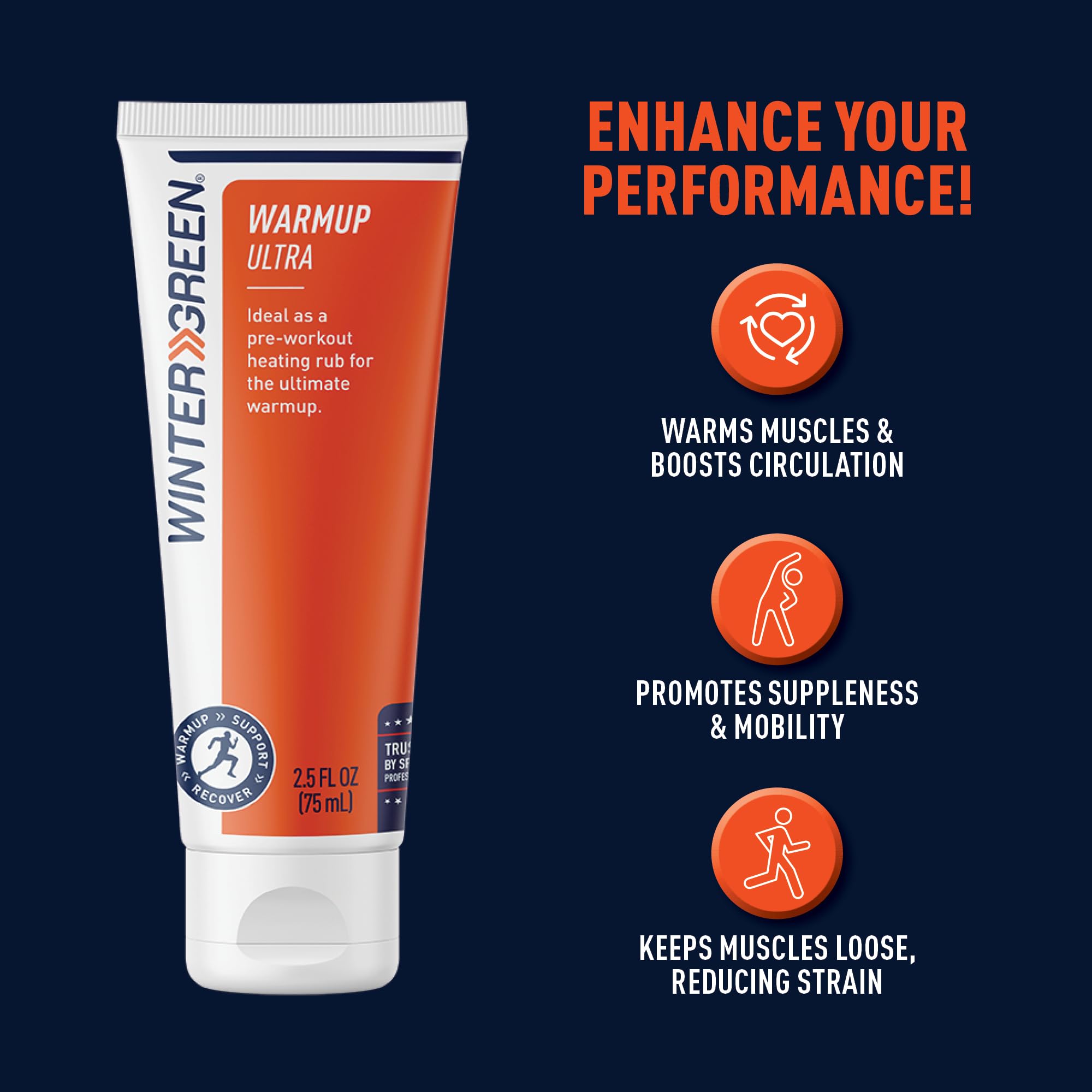 Wintergreen Muscle Warmup Lotion, 2.5 oz – Pre-Workout Heating Rub with Menthol and Capsicum, Heats and Relaxes Before Training, Body Gel for Athletes Wintergreen buy supplements canada