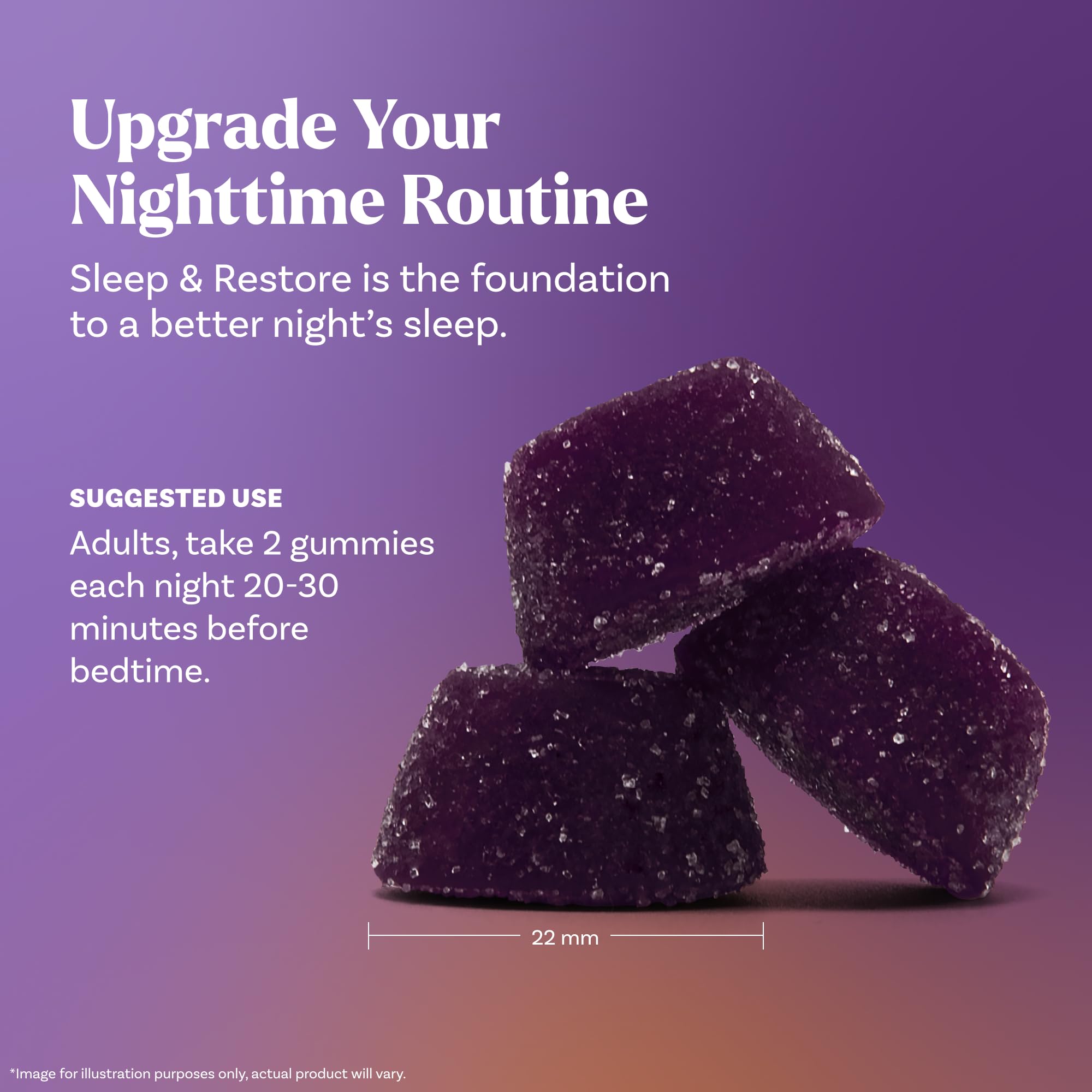 Natrol Sleep & Restore Magnesium Glycinate Blend Gummies, Magnesium for Sleep Aids for Adults, Melatonin-Free, Cherry Flavored, 30 Day Supply Natrol buy supplements canada