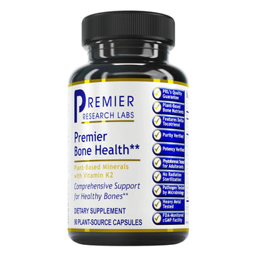 Premier Research Labs Premier Bone Health - Bone Health Vitamins, Bone Strength Supplement for Women & Men, Calcium Supplement with Vitamin K2, Healthy Bone Support - 90 Capsules Premier Research Labs buy supplements canada