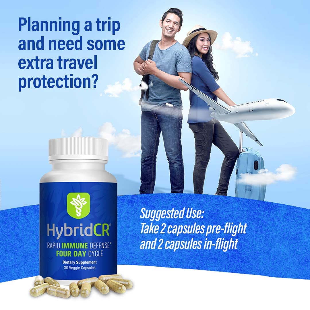 HybridCR Rapid Immunity Supplement | Zinc, Echinacea, Andrographis, Ginseng, Selenium, Gluten-Free & Non-GMO | 5-in-1 Immune Support Supplement | Pharmacist Formulated 1 Month Supply (30 Veggie Caps) Hybrid Remedies buy supplements canada