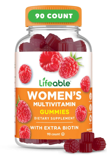 Lifeable Womens Multivitamin Gummy | with Vitamin A, C, D, E, Niacin, B6, Folate, B12, Biotin, Pantothenic Acid, Iodine, Zinc | Lifeable buy supplements canada