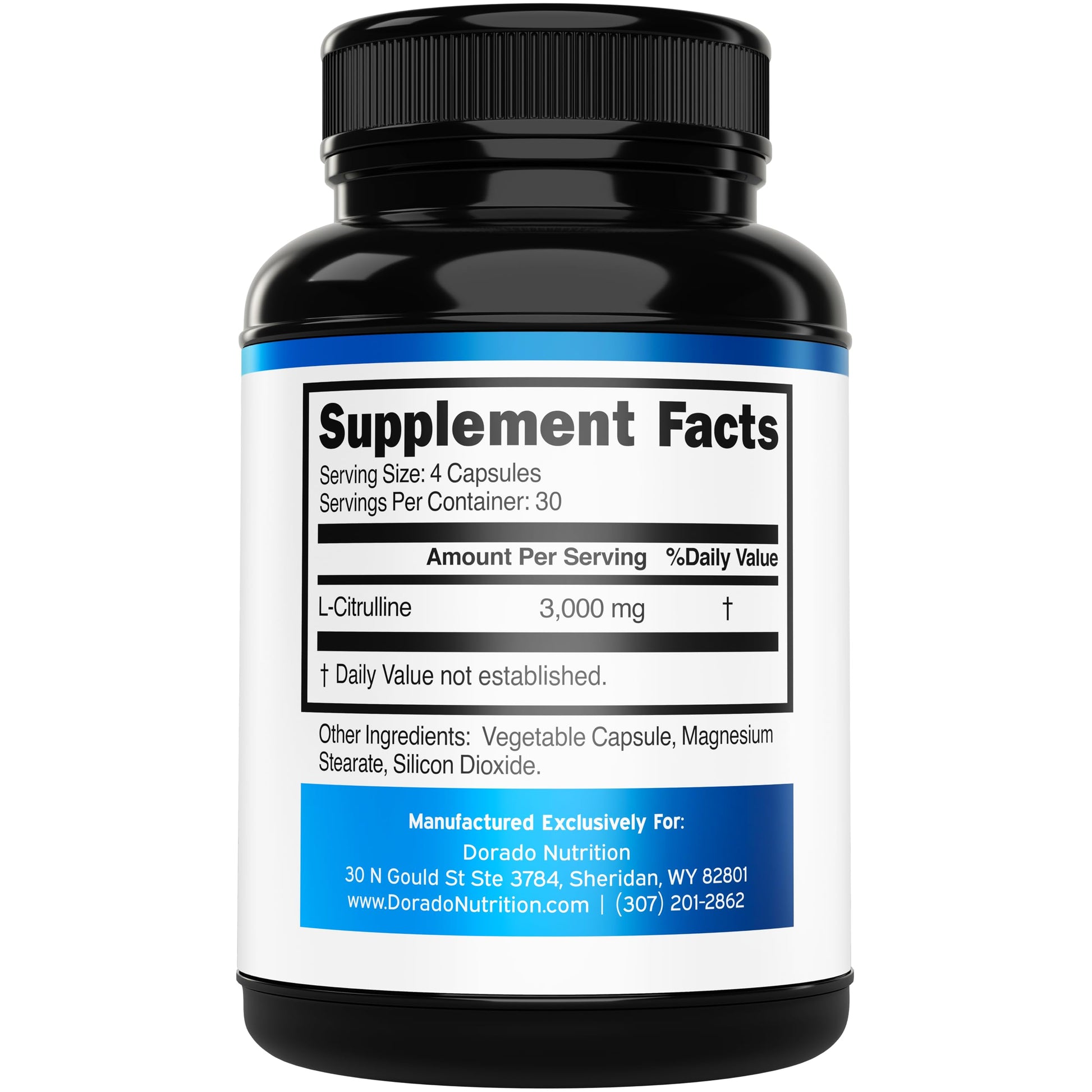 L Citrulline 3000mg Supplement (120 Capsules) Support L Arginine & Nitric Oxide Pills - L-Citrulline For Men & Women - Muscle Recovery & Pump Supplement - 3rd Party Tested DORADO NUTRITION buy supplements canada