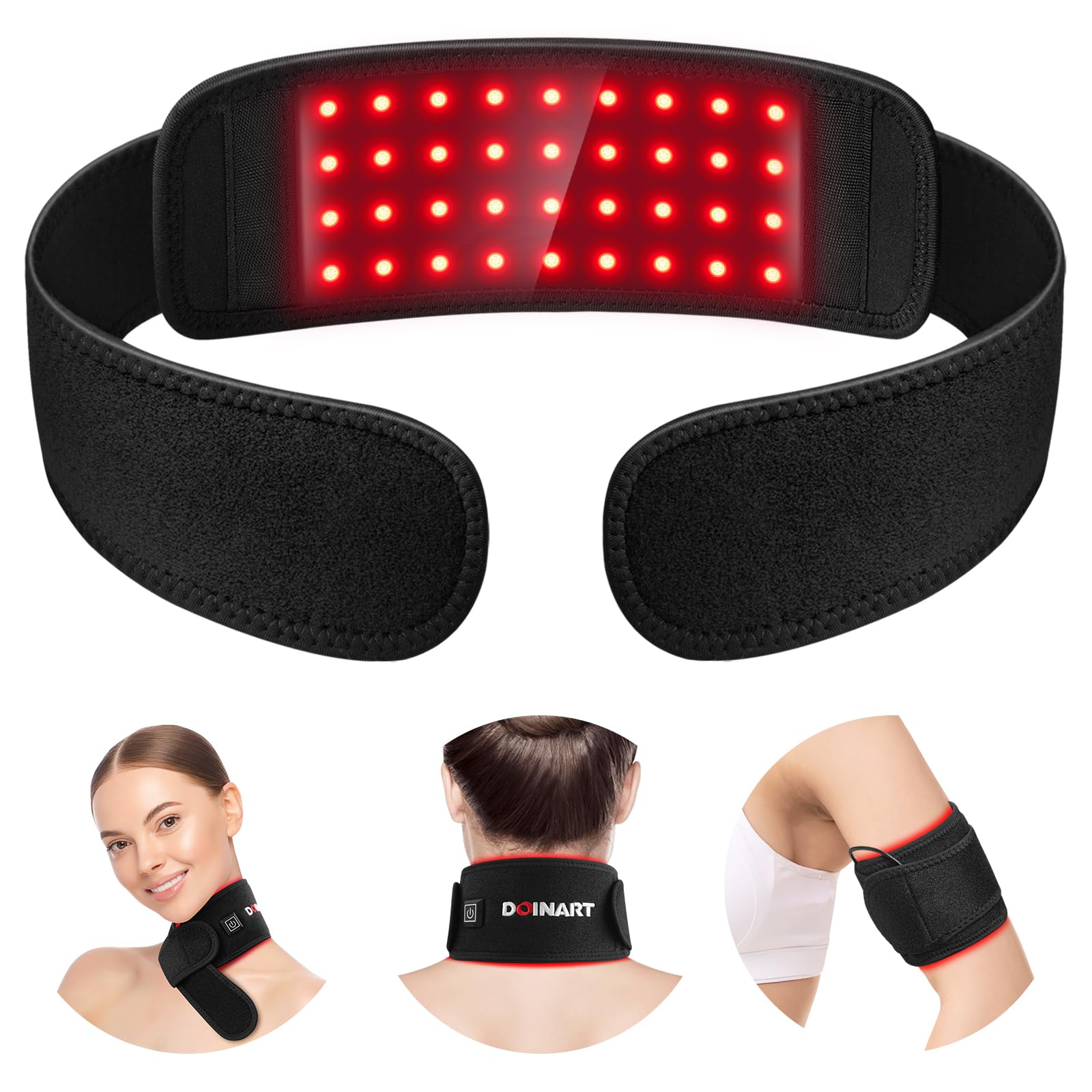 Doinart Red Light Therapy Belt for Neck, Portable Near Infrared Light Therapy for Face Doinart buy supplements canada