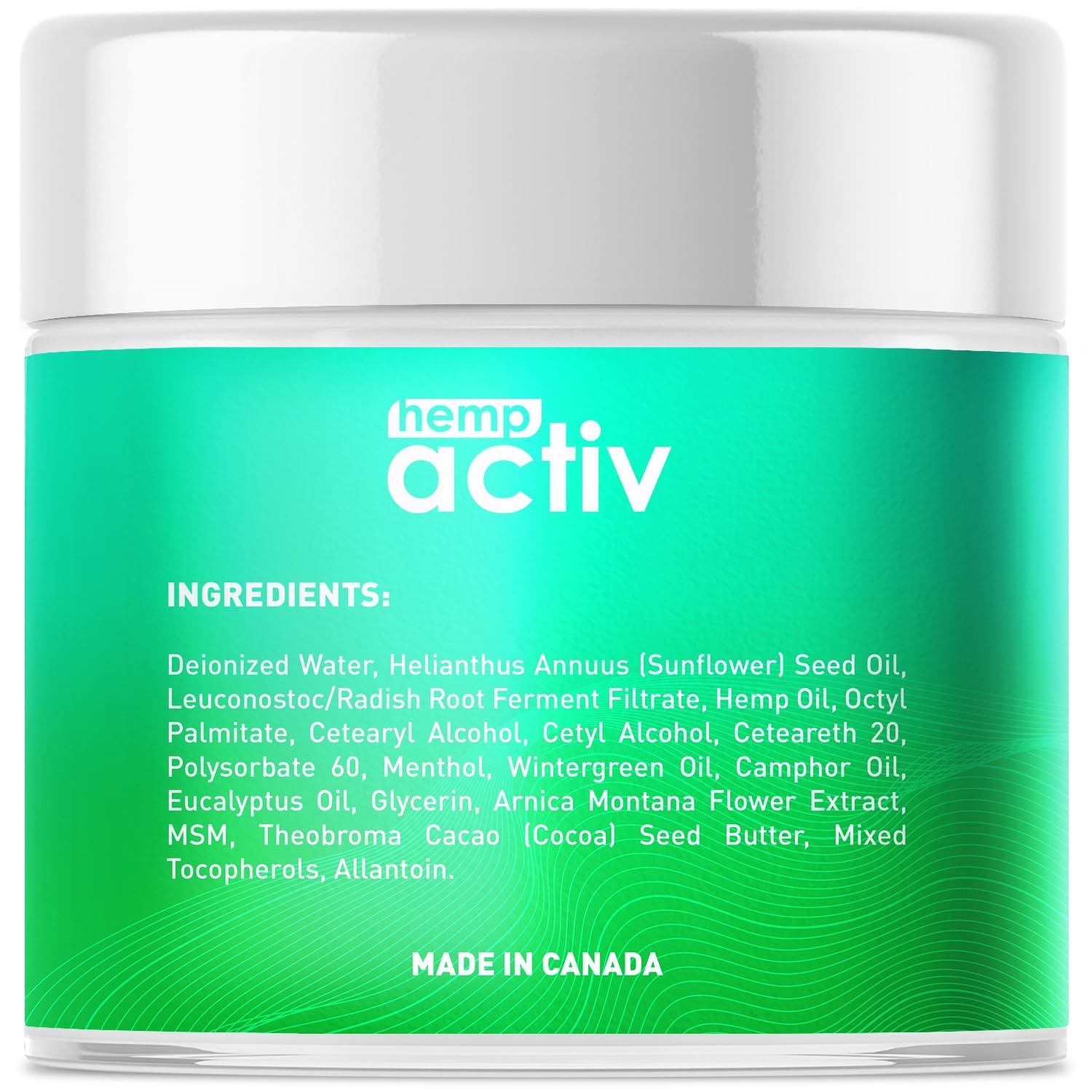 HEMPACTIV Cooling Hemp Cream – Menthol, MSM & Arnica – Fast-Absorbing, Non-Greasy Formula for Muscles & Joints – 4oz Best-Value Size HEMPACTIV buy supplements canada