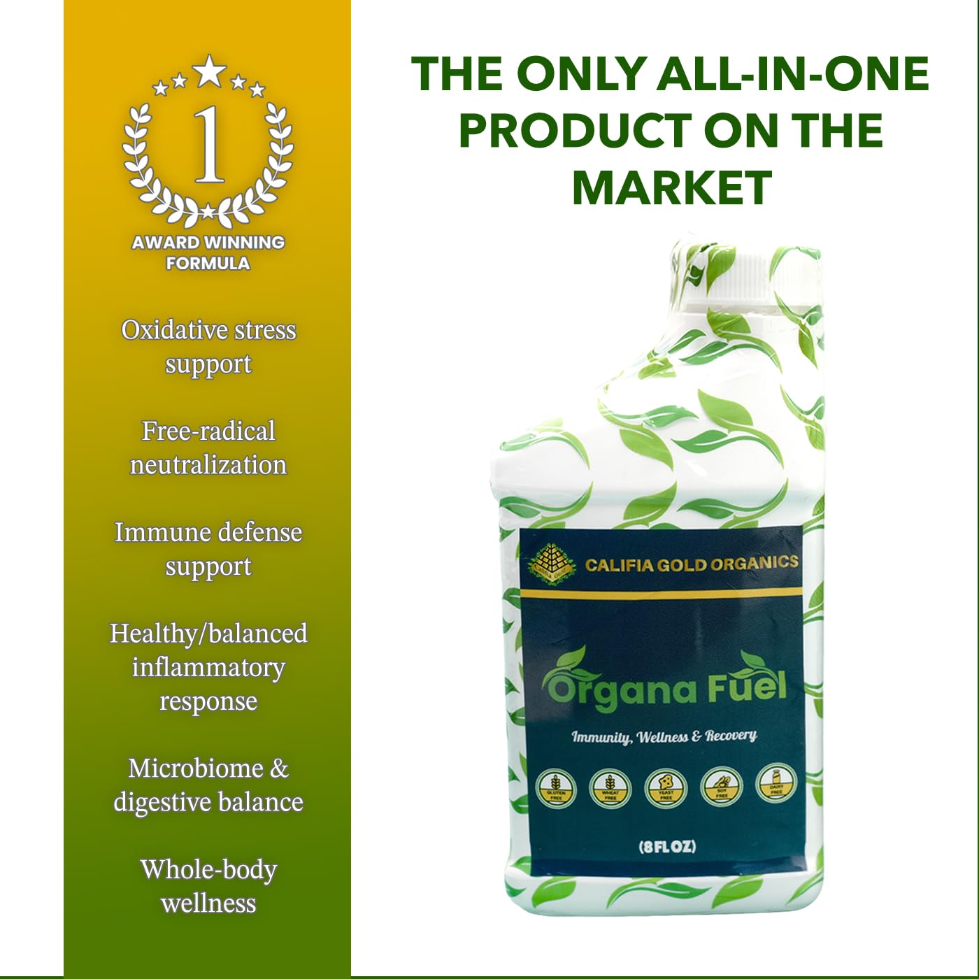 Organa Fuel 30-Day Supply: Advanced Liquid Immune Support Supplement, Supports Cellular, Gut & Organ Health, Vitamins, Minerals, Superfoods, Antioxidant. for Adults & Kids 12+ - 8 fl oz (Pack of 1) Organa Fuel buy supplements canada