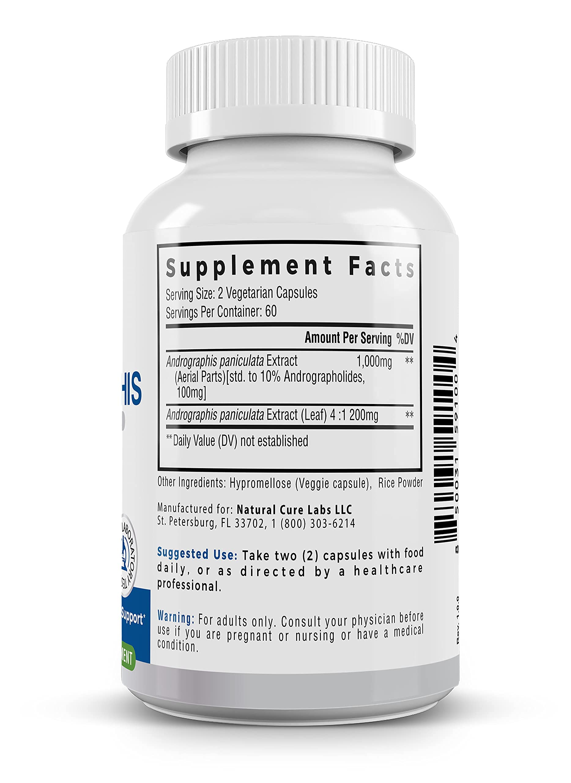 Palmara Health Premium Andrographis Paniculata Extract 1,200mg with 100mg Andrographolides Vegan Capsules for Immune & Digestive Support, Non-GMO, Gluten Free, Herbal Dietary Supplement Palmara Health buy supplements canada