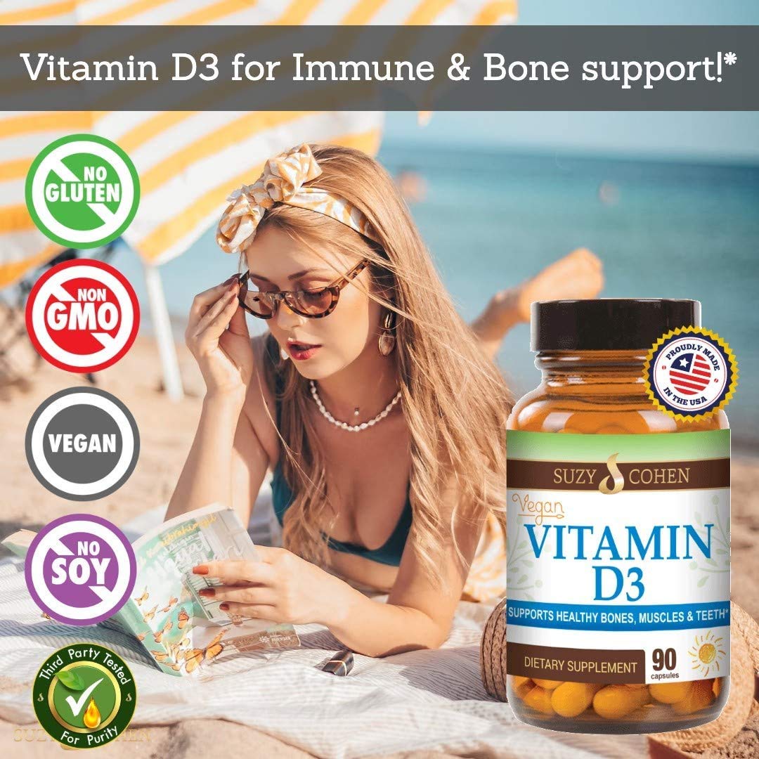 Script Essentials Vegan Vitamin D3 5,000 IU for Healthy Muscle Function, Bone Health, and Immune Support - Non-GMO, Gluten Free and Kosher Certified - 90 Servings Script Essentials buy supplements canada