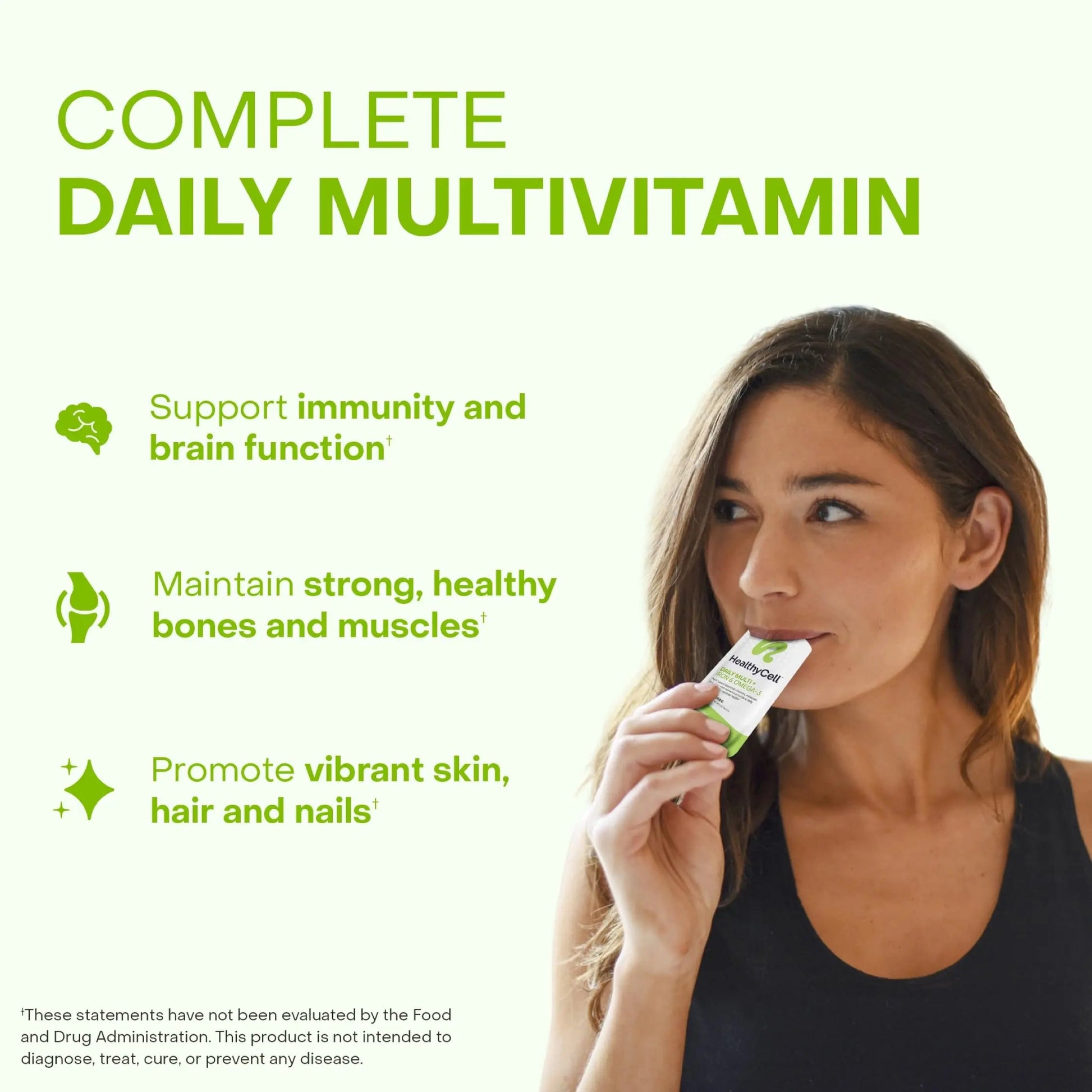 Healthycell Vegan Daily Multivitamin Liquid Supplement with Iron and Omega-3, 25+ Essential Vitamins, Minerals & Nutrients for Brain Healthycell buy supplements canada