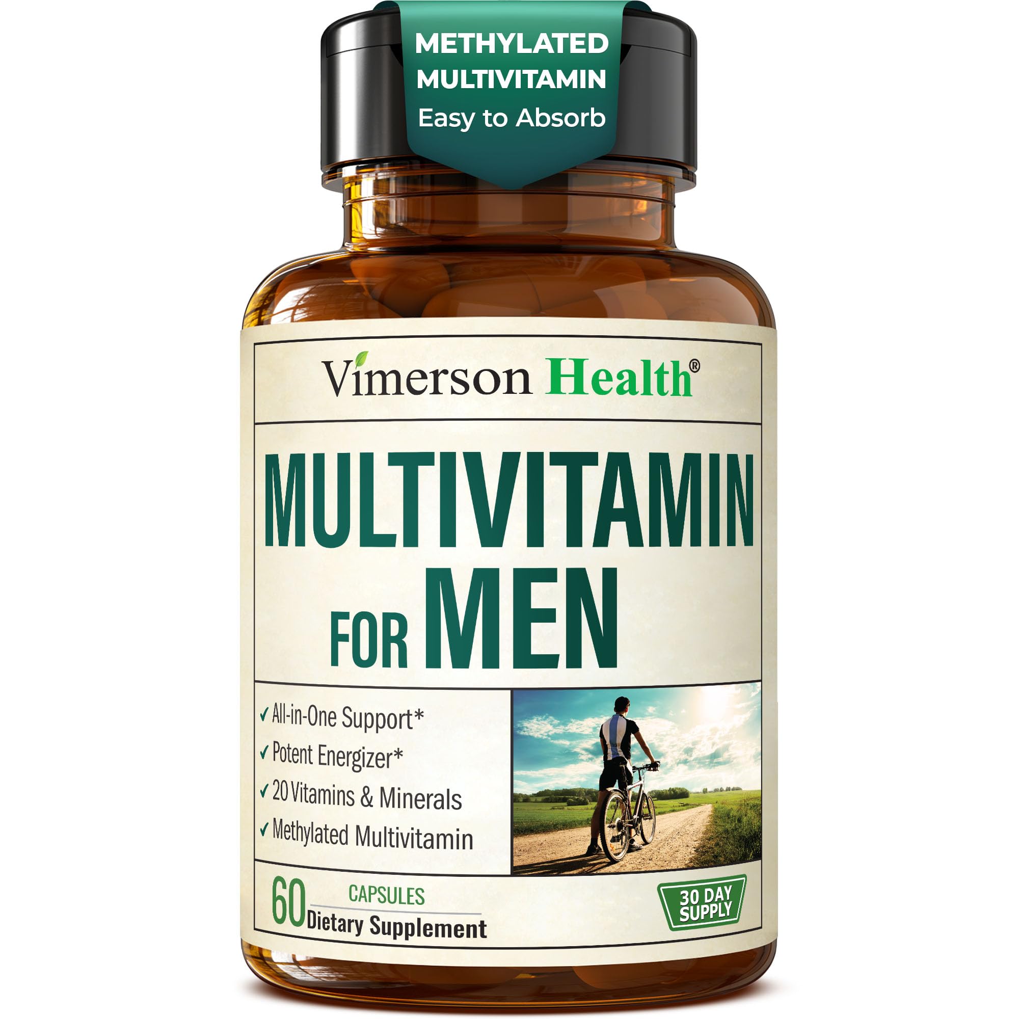 Multivitamin for Men – Methylated Mens Multivitamins & Multiminerals Capsules with Vitamin B12, A, D, C, Zinc, Magnesium & More for Complete Daily Support Vimerson Health buy supplements canada
