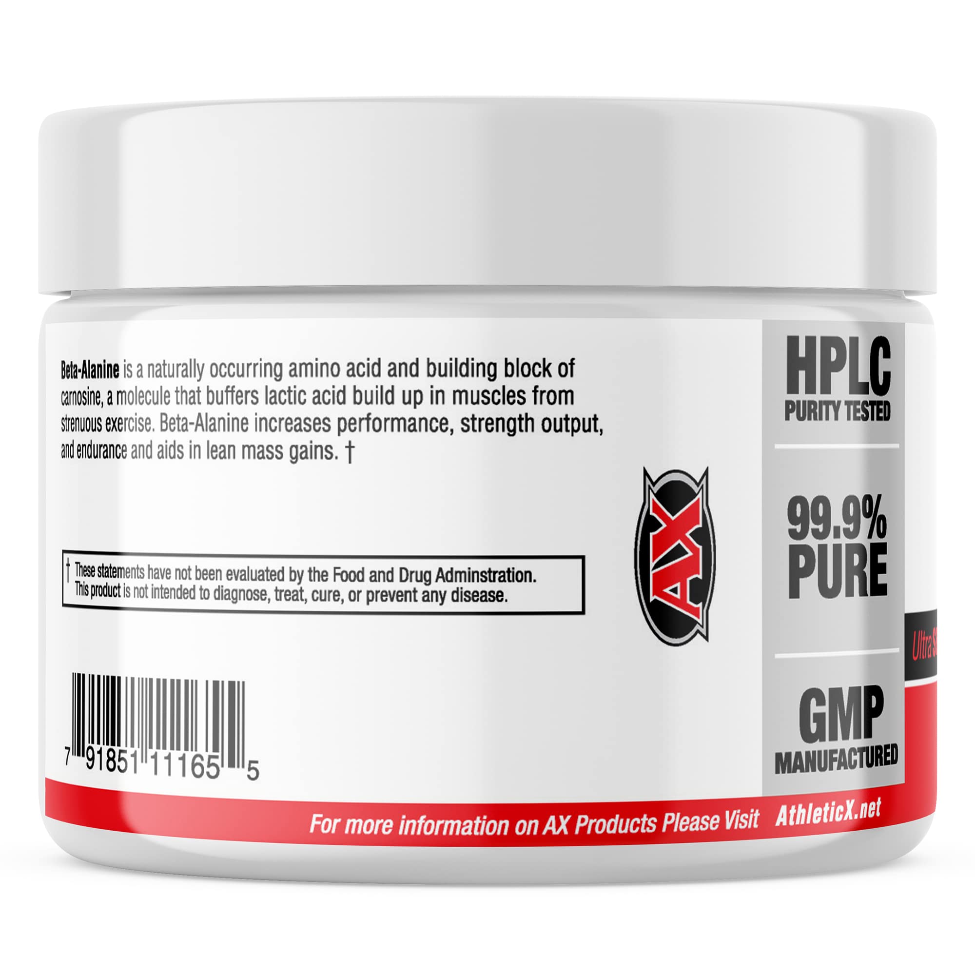 AX Pure Beta Alanine Powder 250 Grams Athletic Xtreme buy supplements canada