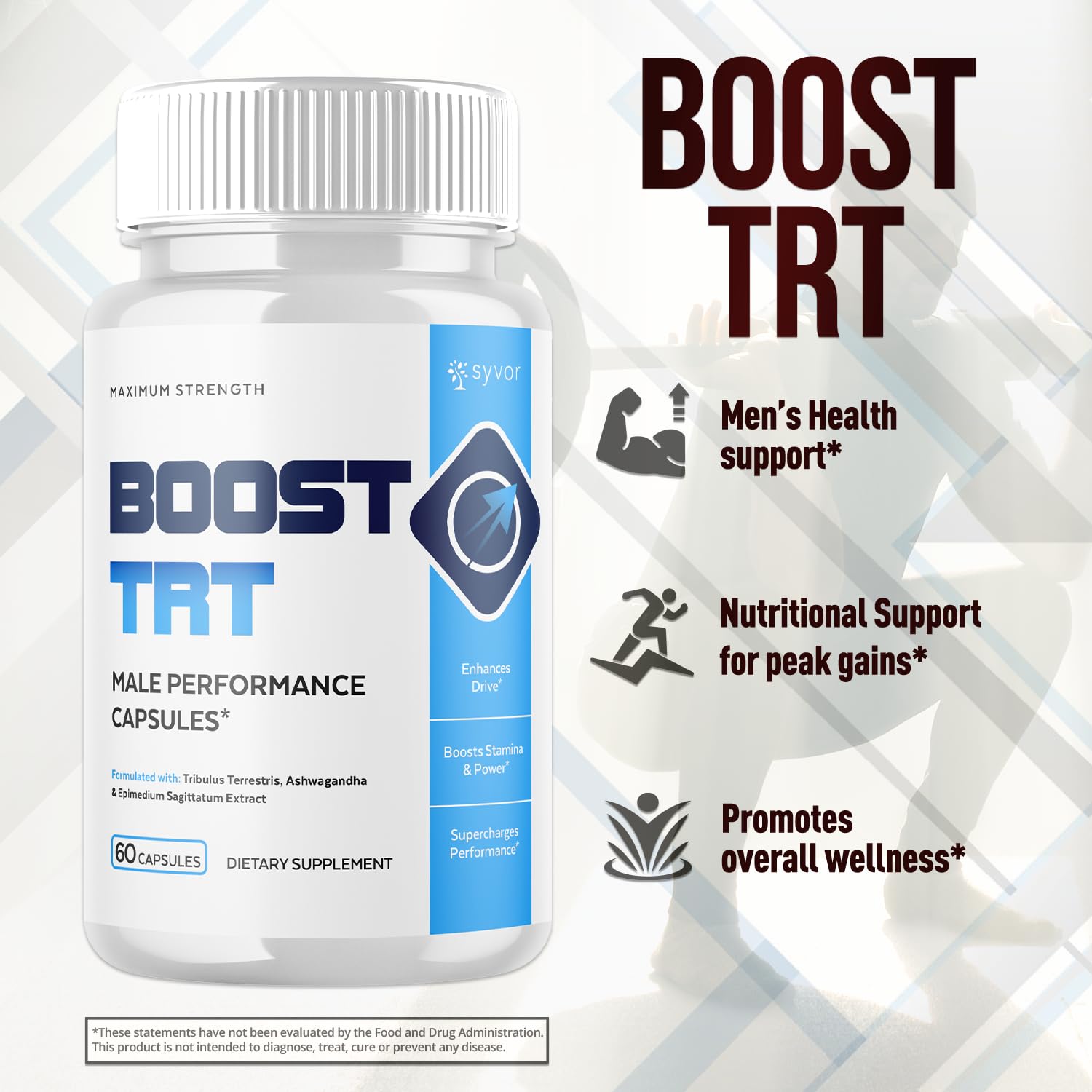 (2 Pack) Boost TRT Capsules, Official BoostTRT Capsules with All Natural Ingredients, Advanced Health & Wellness Support Formula with Max Strength Premium Active Lifestyle Vitamins (120 Capsules) Syvor buy supplements canada