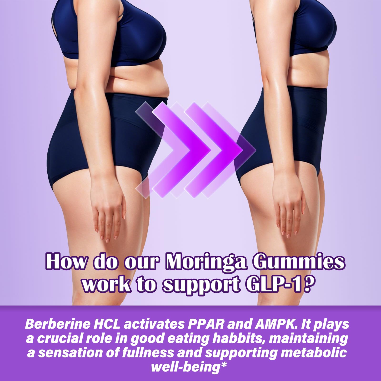 AuraraNeNourish Organic Moringa Oleifera Gummies for Women & Men, 8-in-1 Superfood Blend w. Berberine HCl & Moringa Leaf Extract for GLP-1 Support & Energy Immune Joint & Gut Health Sugar-Free AuraraNeNourish buy supplements canada