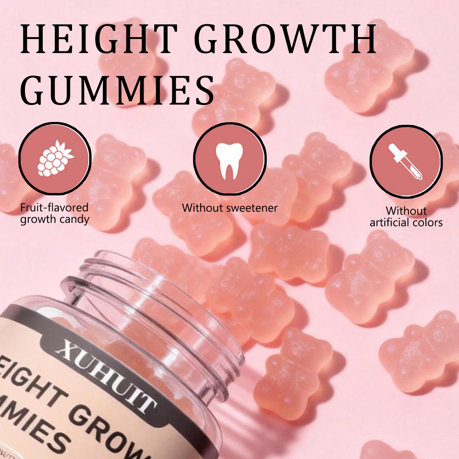 ZYGCDZ Growth Gummies for Kids & Teens - Natural Height Support with Vitamin D3, K2, Calcium & Ashwagandha - Bone Strength Supplement for Picky Eaters Ages 5+ (Watermelon Flavor) (1) ZYGCDZ buy supplements canada